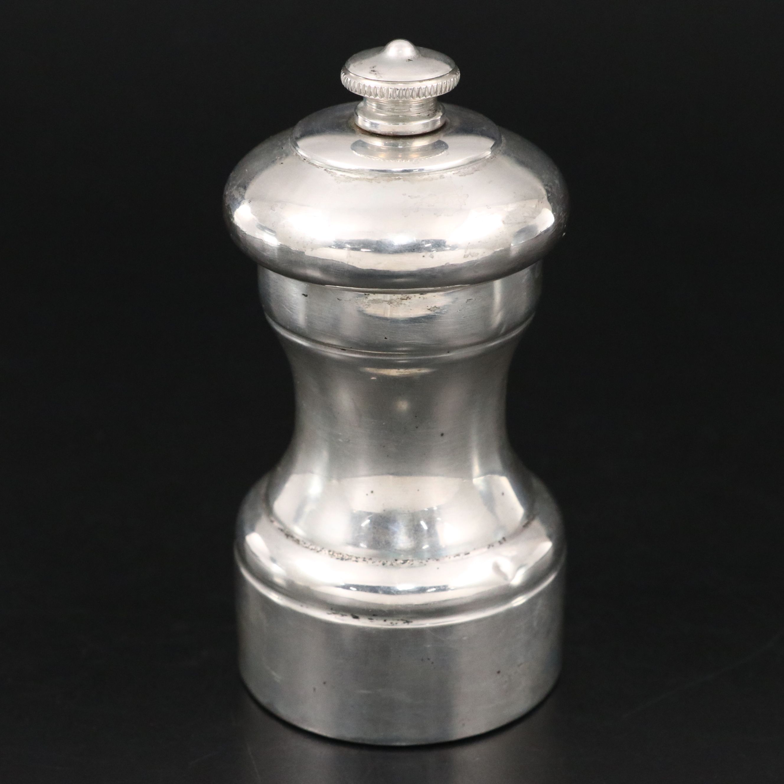 Sterling Silver Rim Glass Coasters with Sterling Silver Shaker