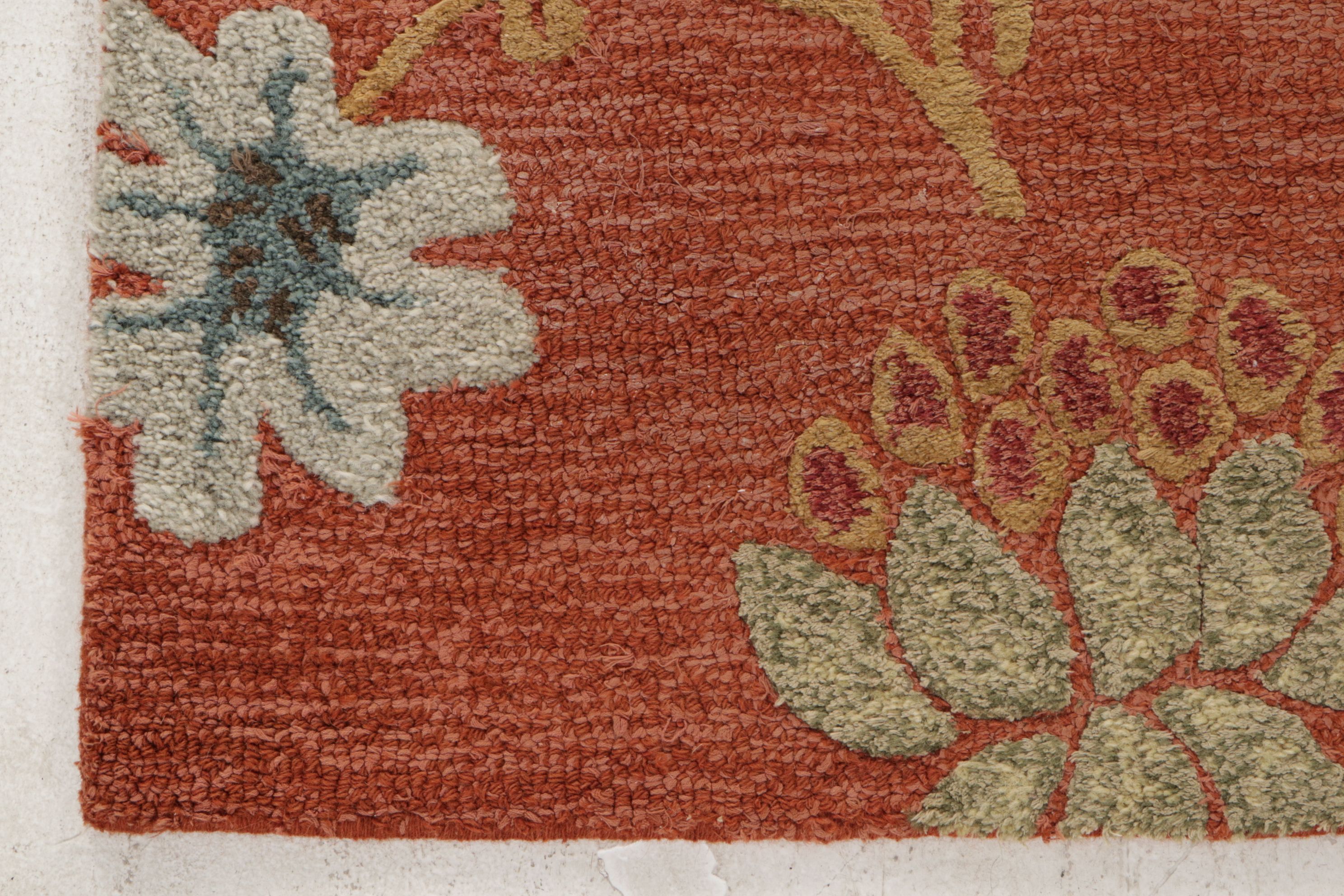 3'6 x 5'7 Hand-Tufted Indian Floral Area Rug