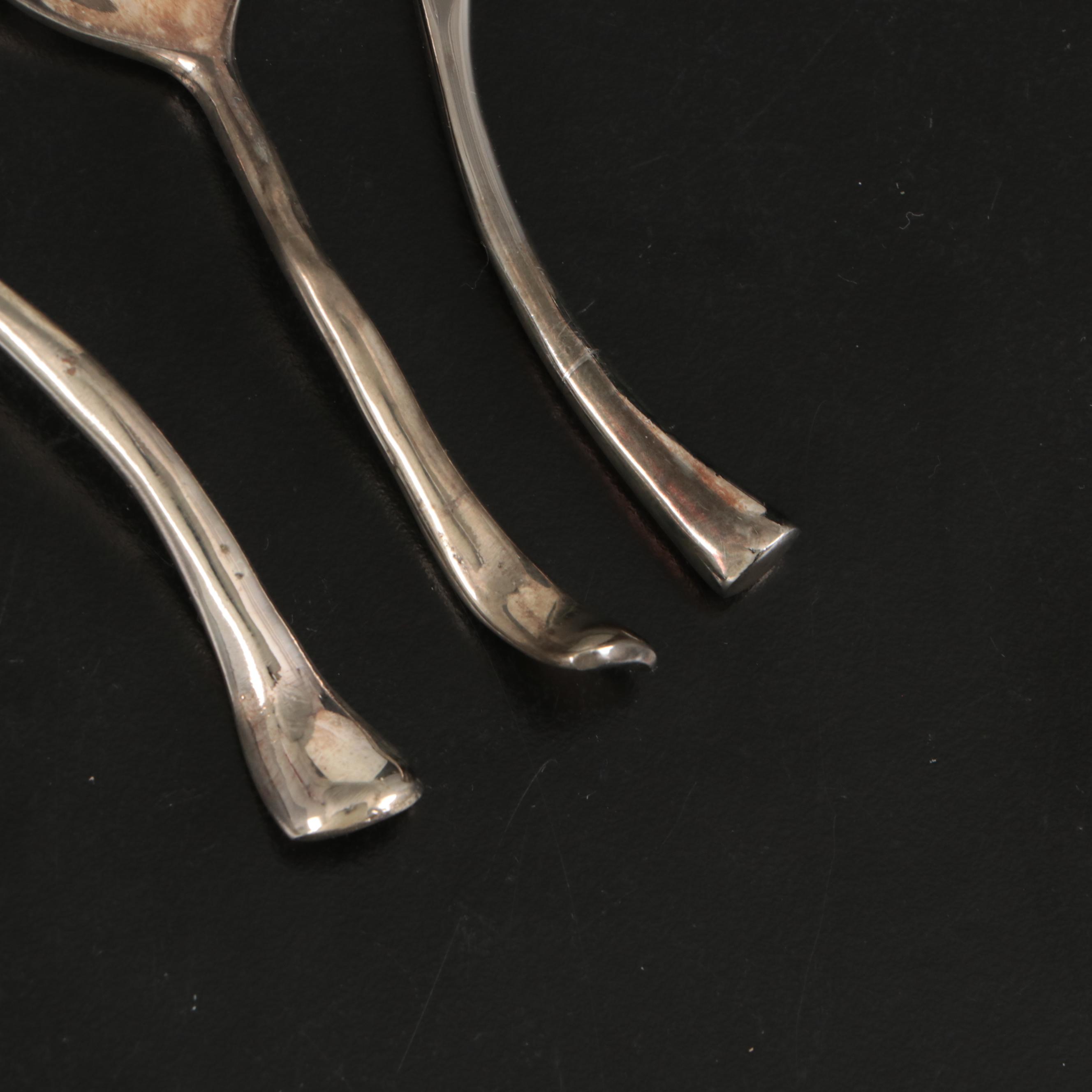 Micheal Aram Silver Plate "Foliage" Condiment Set