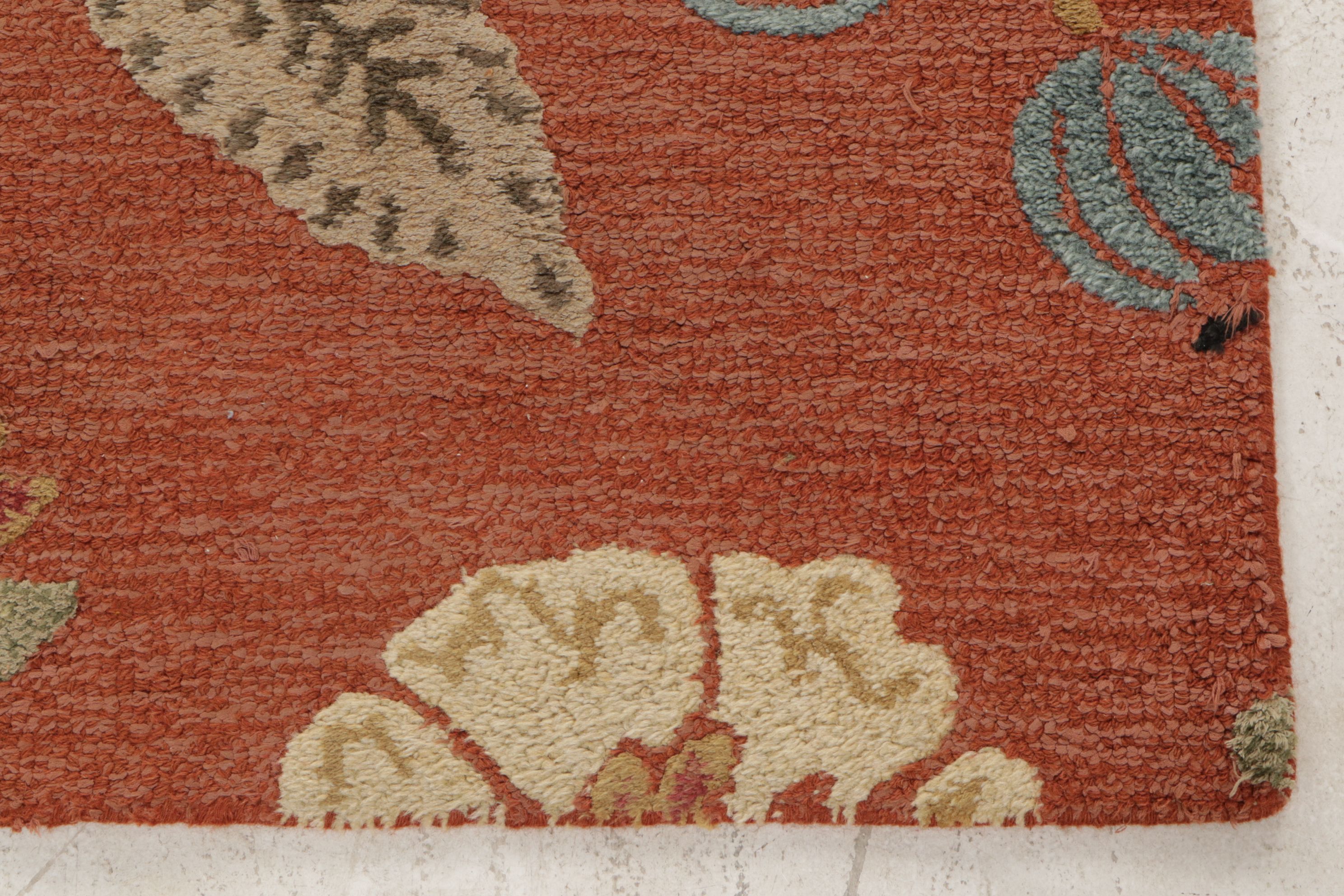 3'6 x 5'7 Hand-Tufted Indian Floral Area Rug