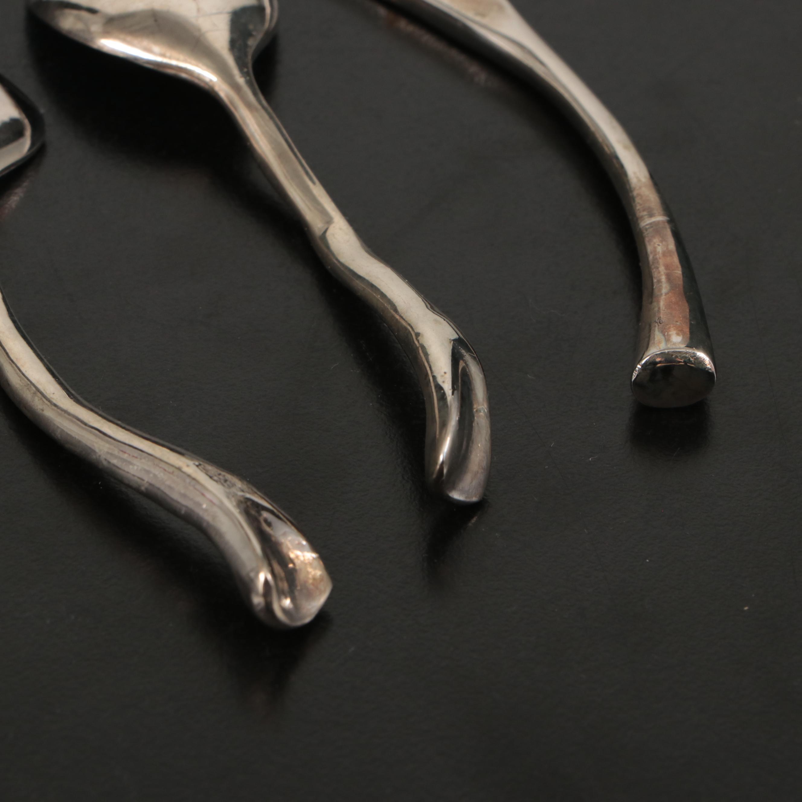 Micheal Aram Silver Plate "Foliage" Condiment Set