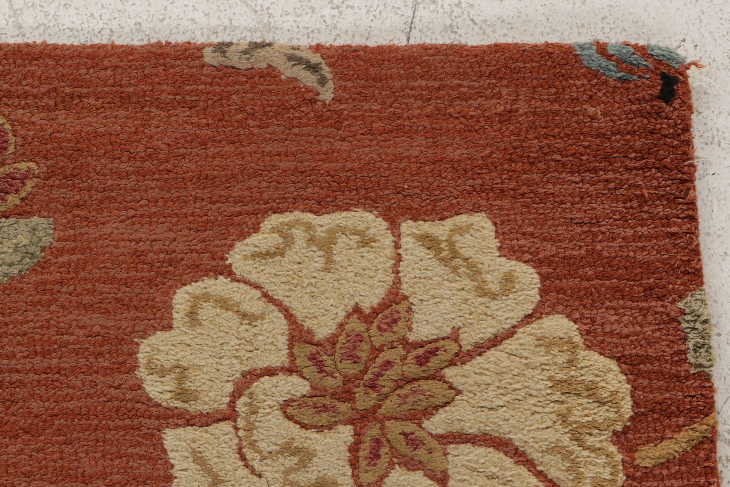 3'6 x 5'7 Hand-Tufted Indian Floral Area Rug