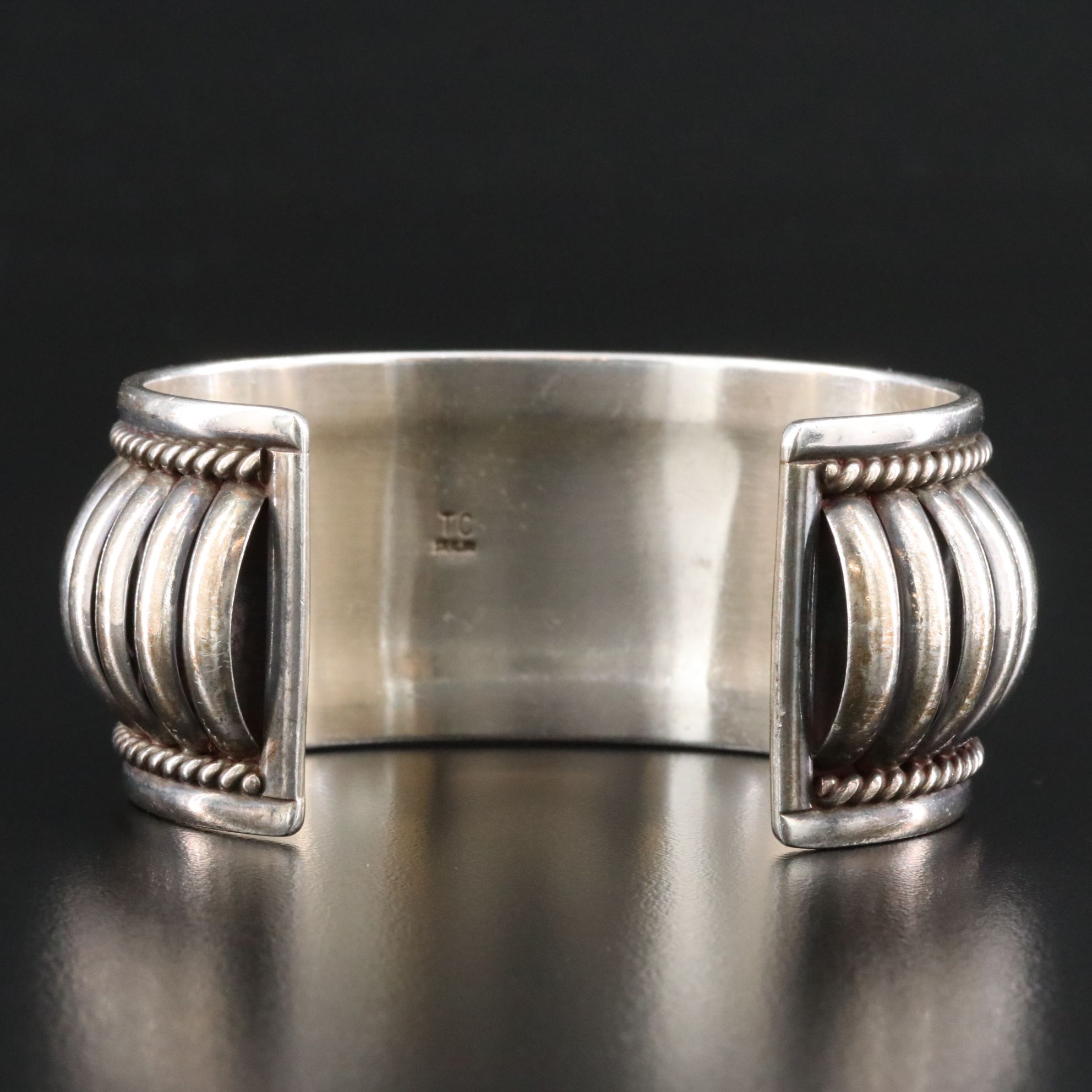 Tommie Charlie Navajo Diné Sterling Cuff Bracelet