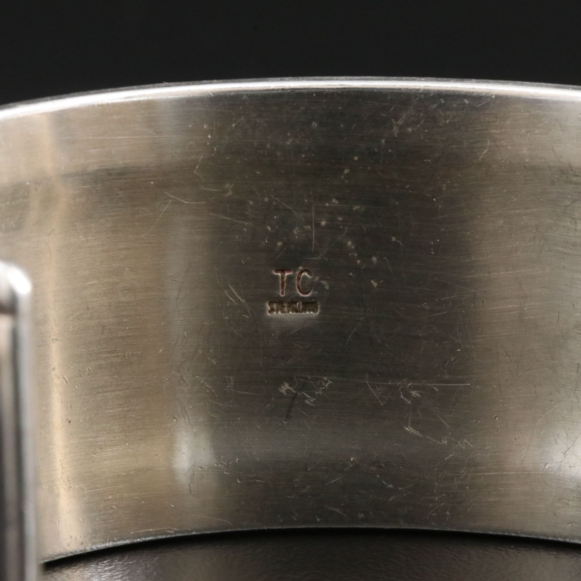 Tommie Charlie Navajo Diné Sterling Cuff Bracelet