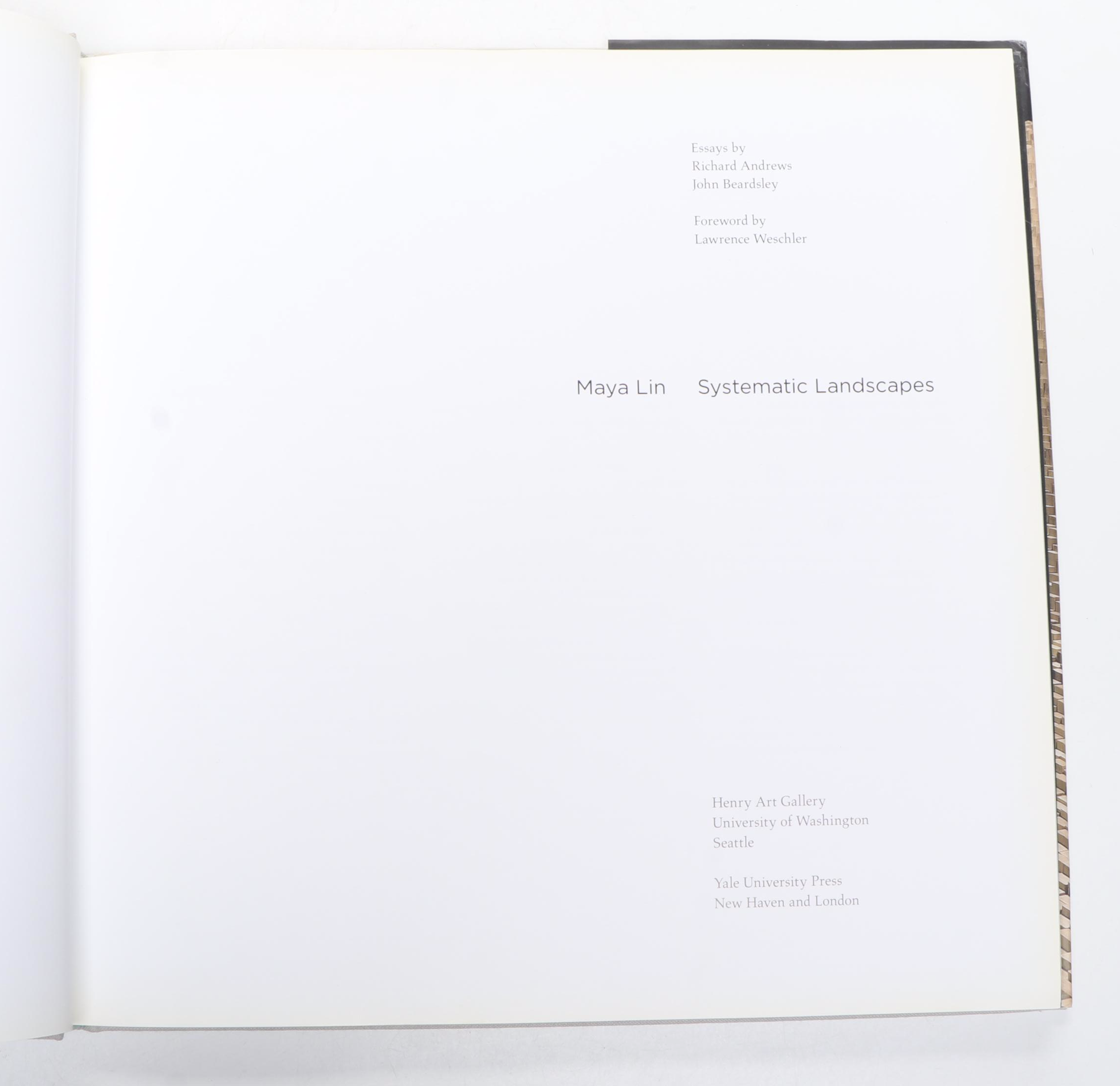 "Boundaries" and "Systematic Landscapes" by Maya Lin