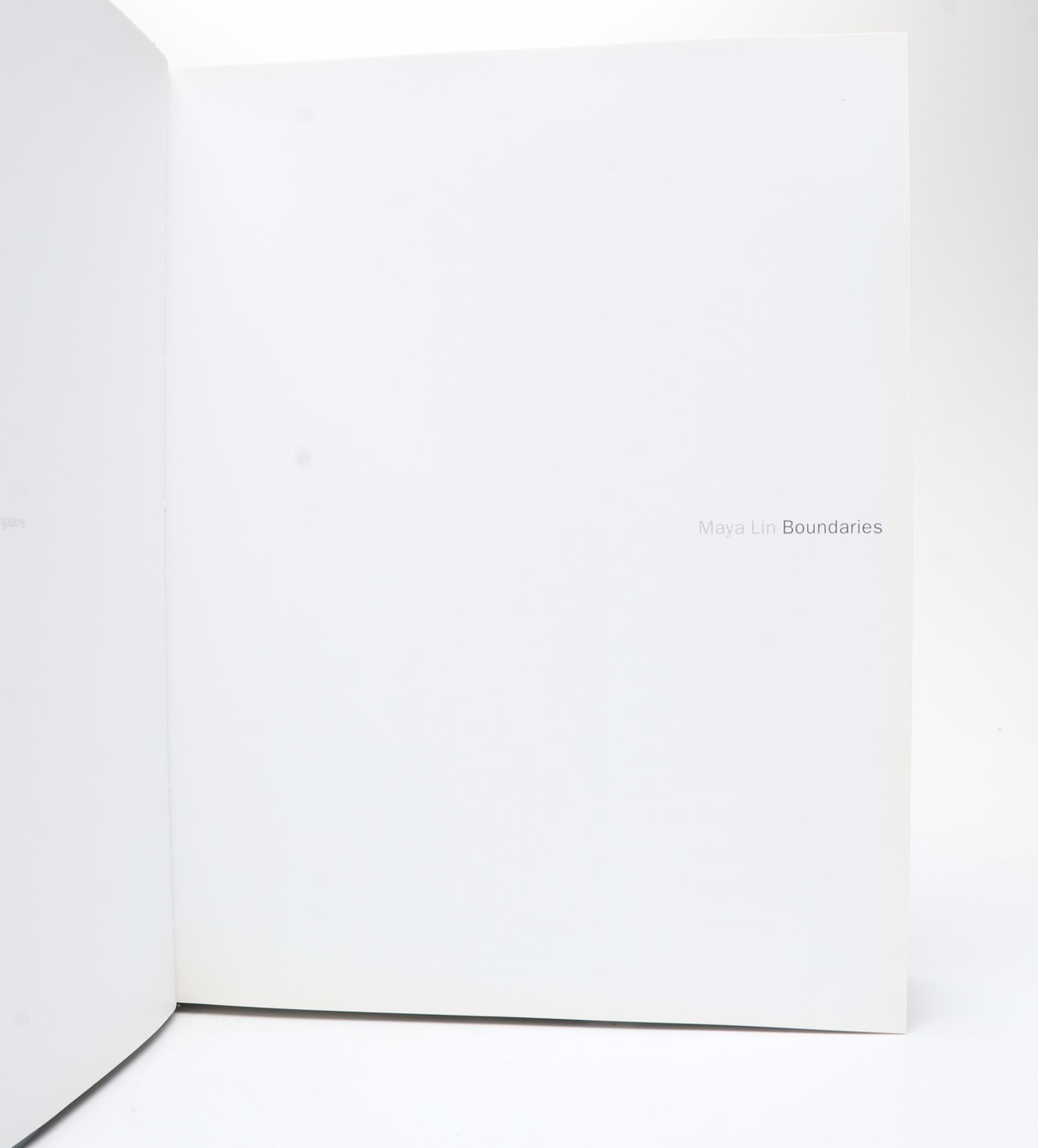 "Boundaries" and "Systematic Landscapes" by Maya Lin