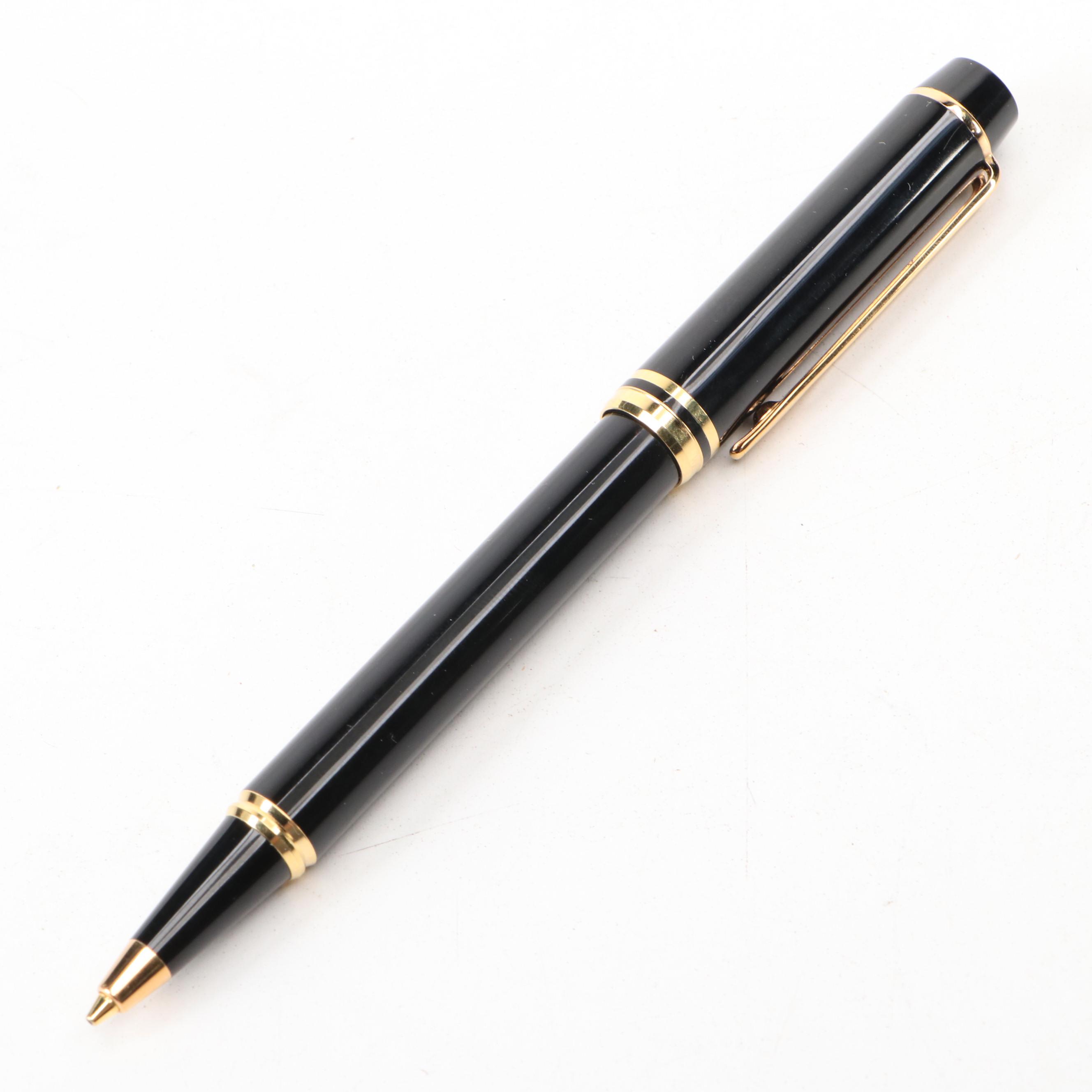 Waterman Black and Gilt Ballpoint Pen