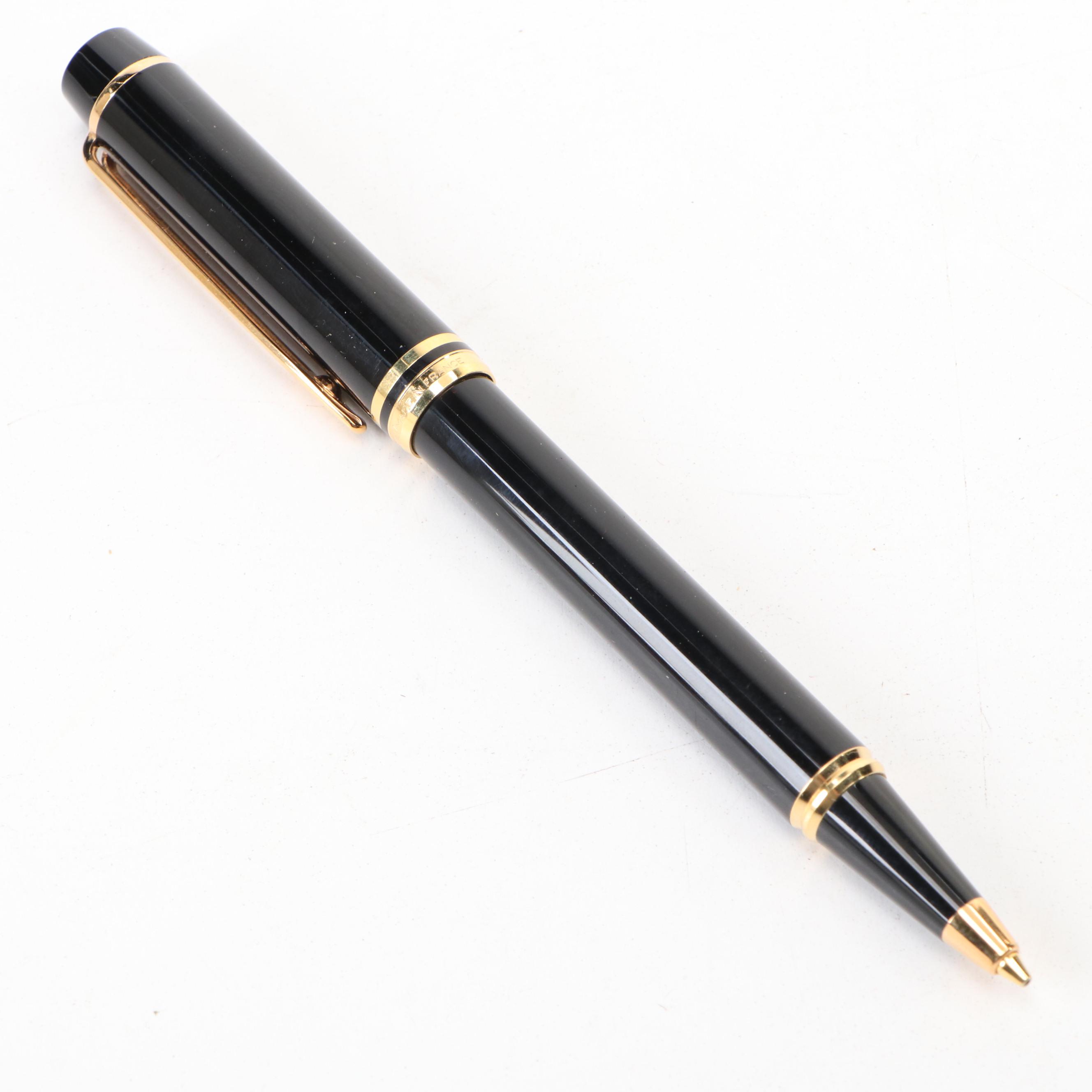 Waterman Black and Gilt Ballpoint Pen