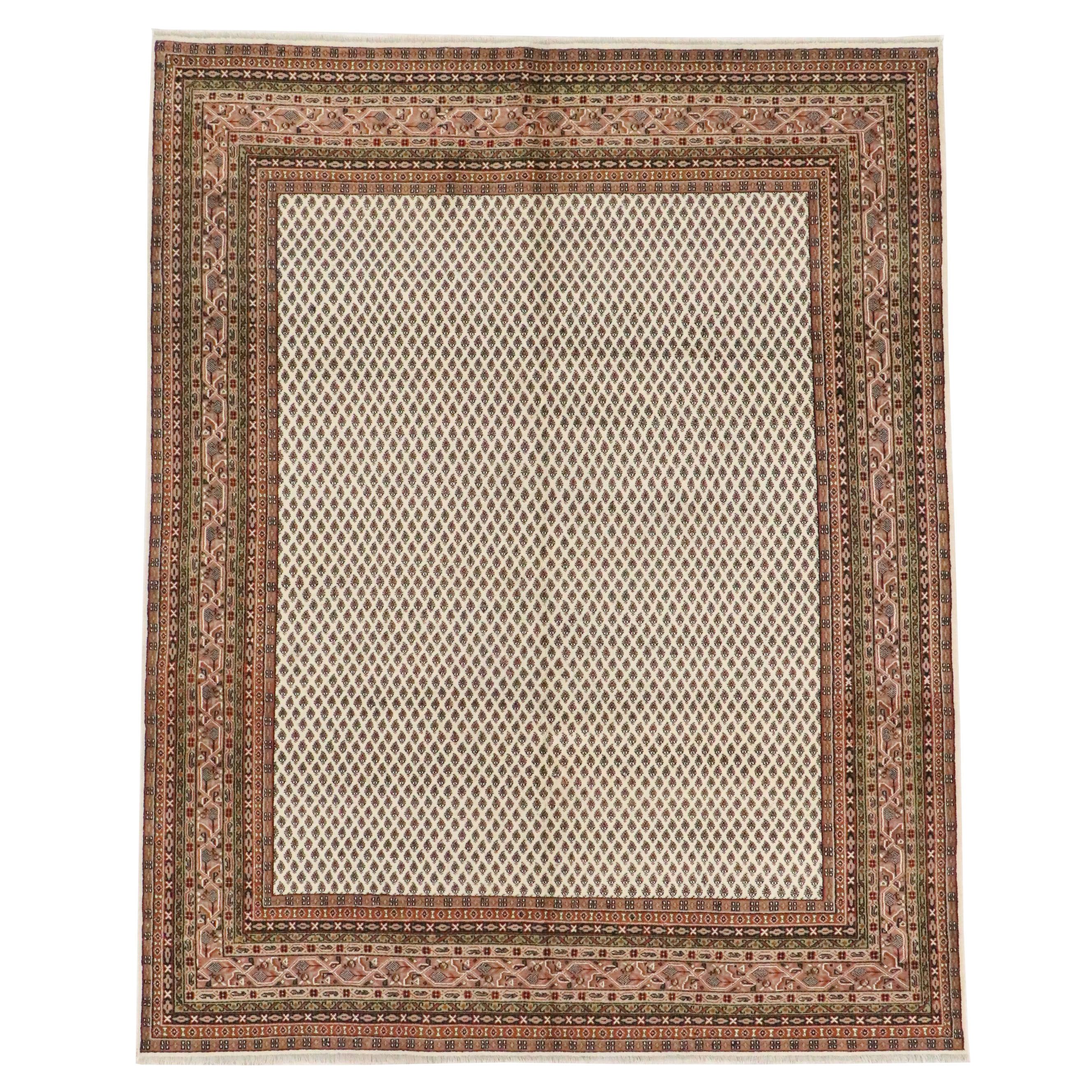 8' x 10'2 Hand-Knotted Persian Seraband Area Rug