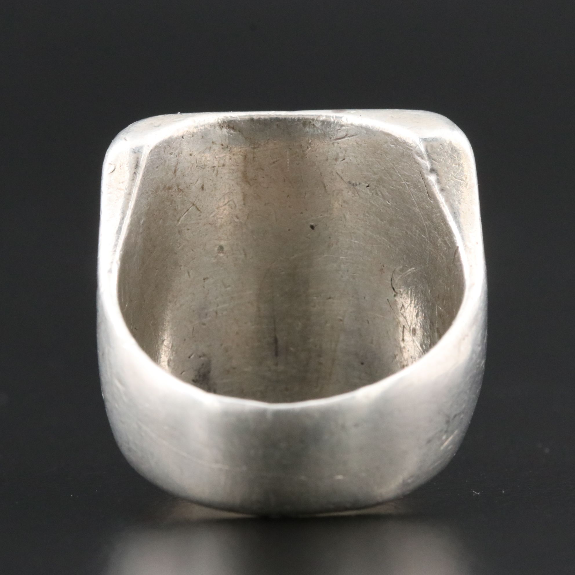 War Era Sterling and Brass Victory Ring