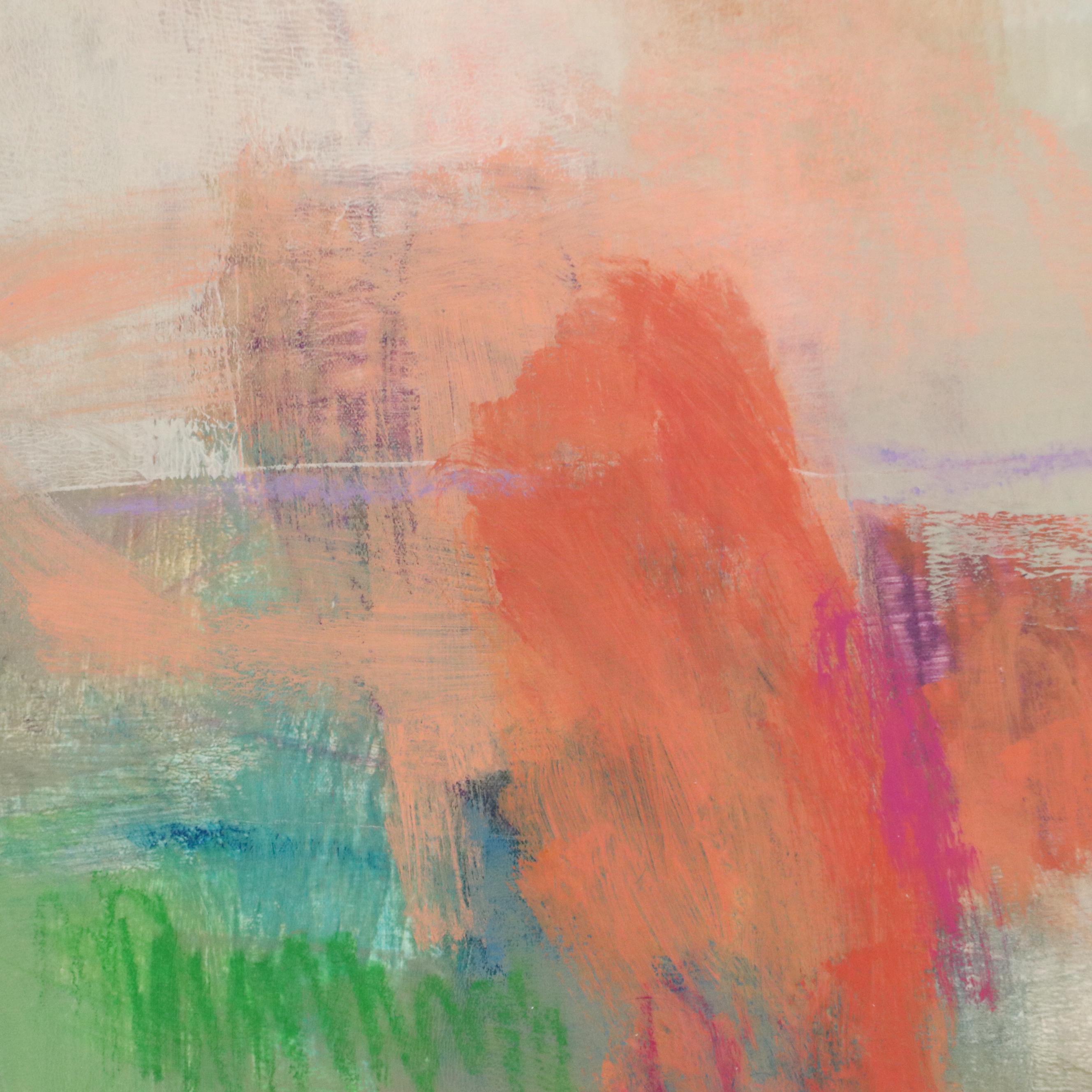 Ursula J. Brenner Abstract Mixed Media Painting, 21st Century