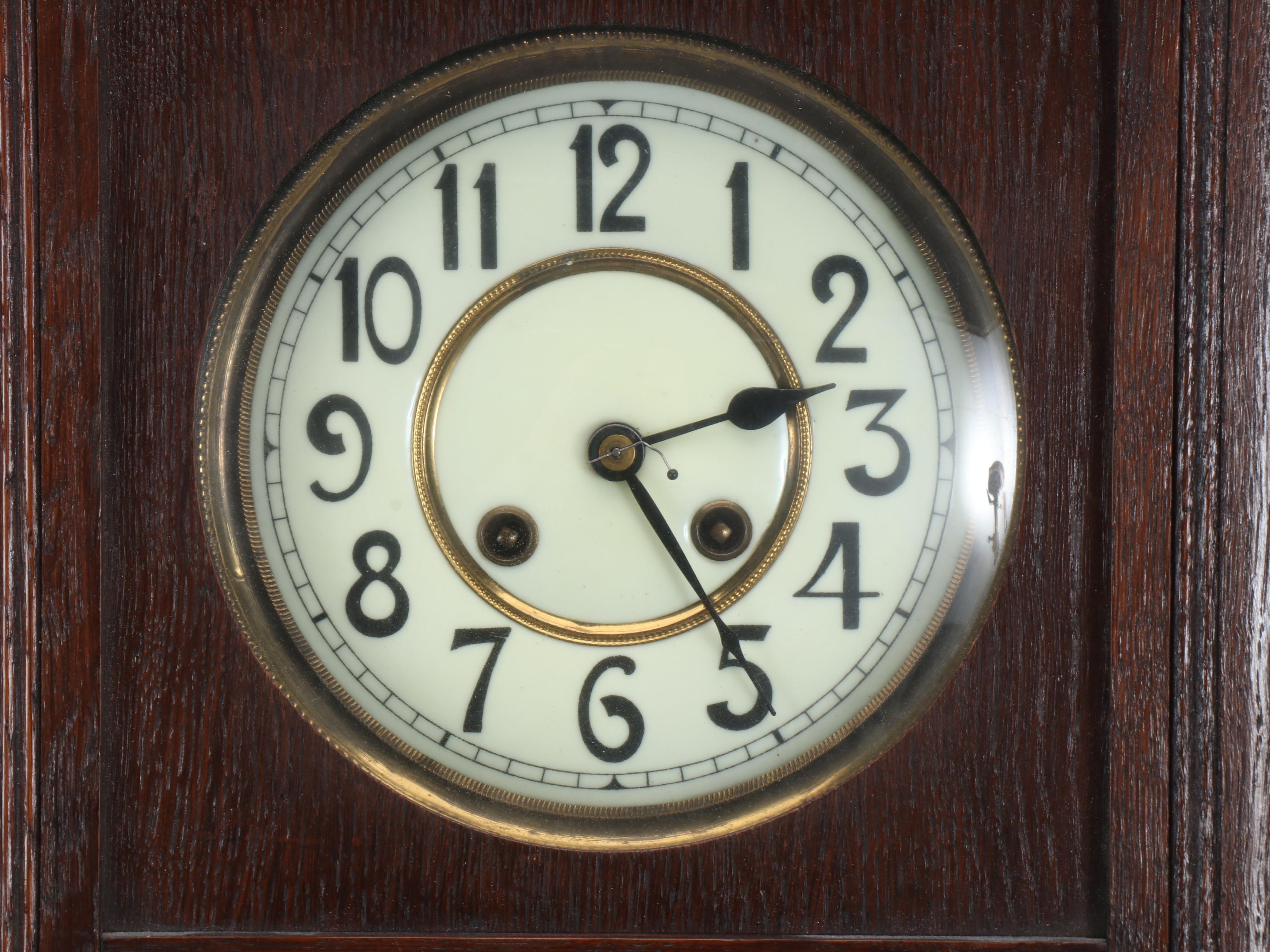 Wood Cased Wall Clock, 20th Century