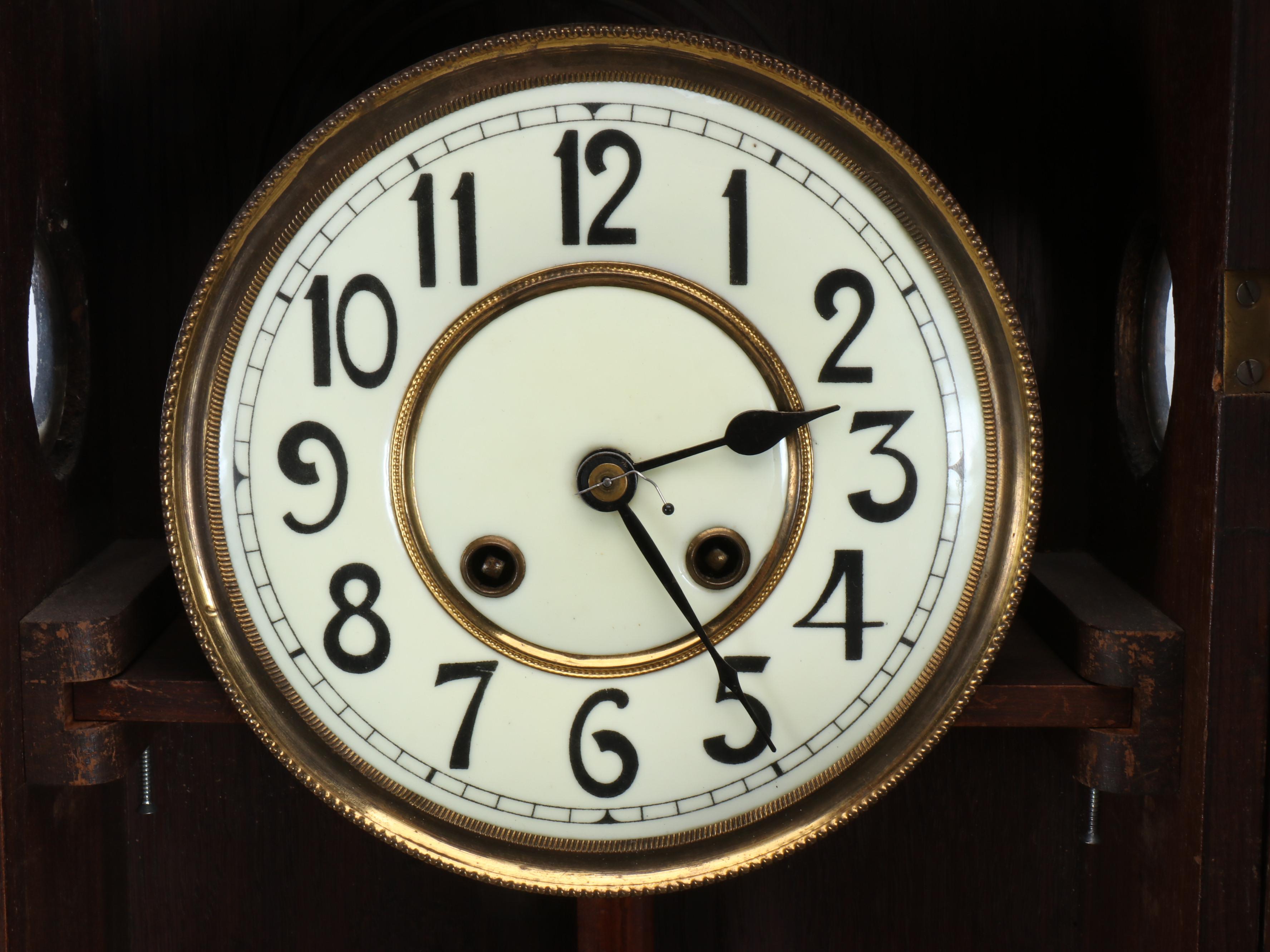 Wood Cased Wall Clock, 20th Century