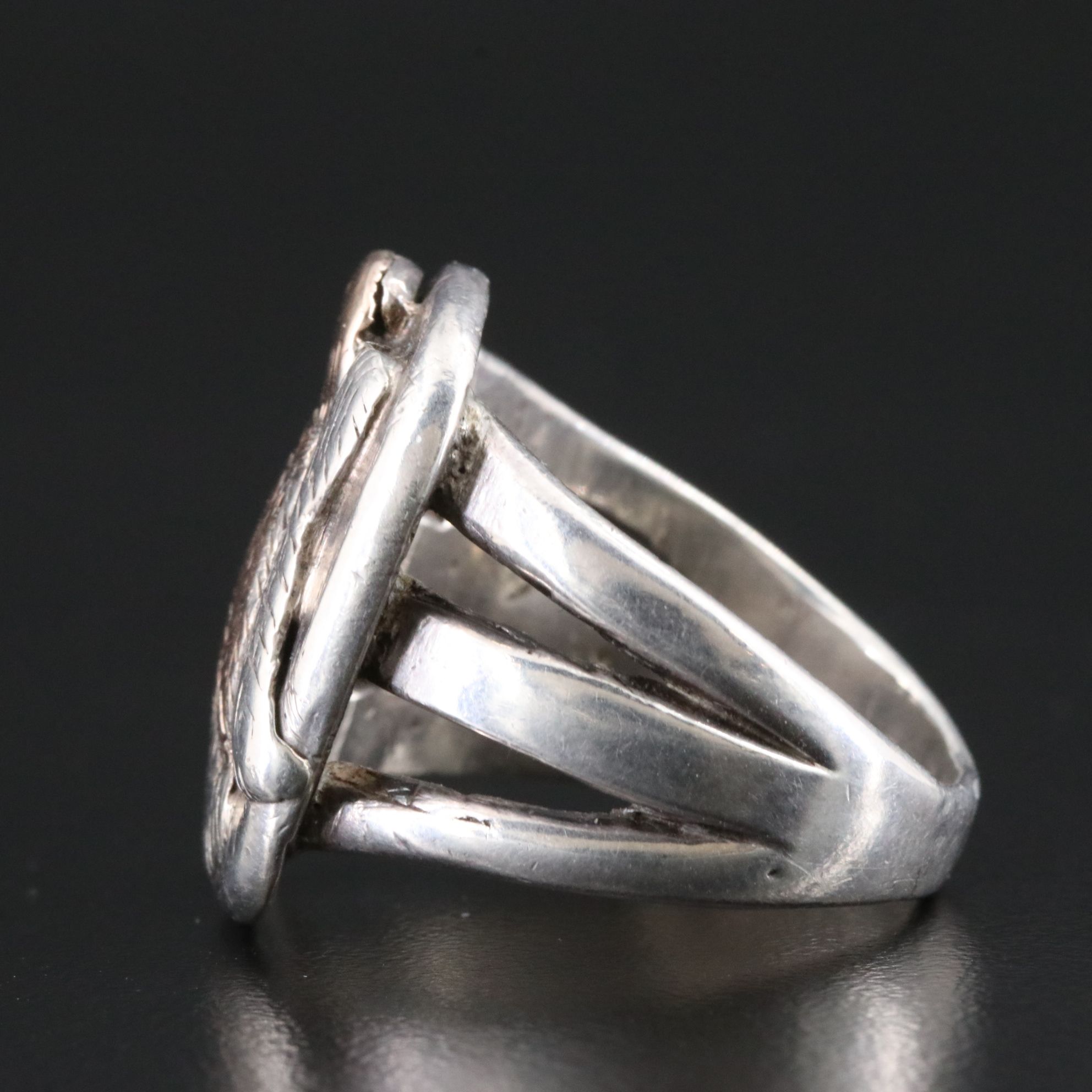 Vintage Sterling Eagle Ring