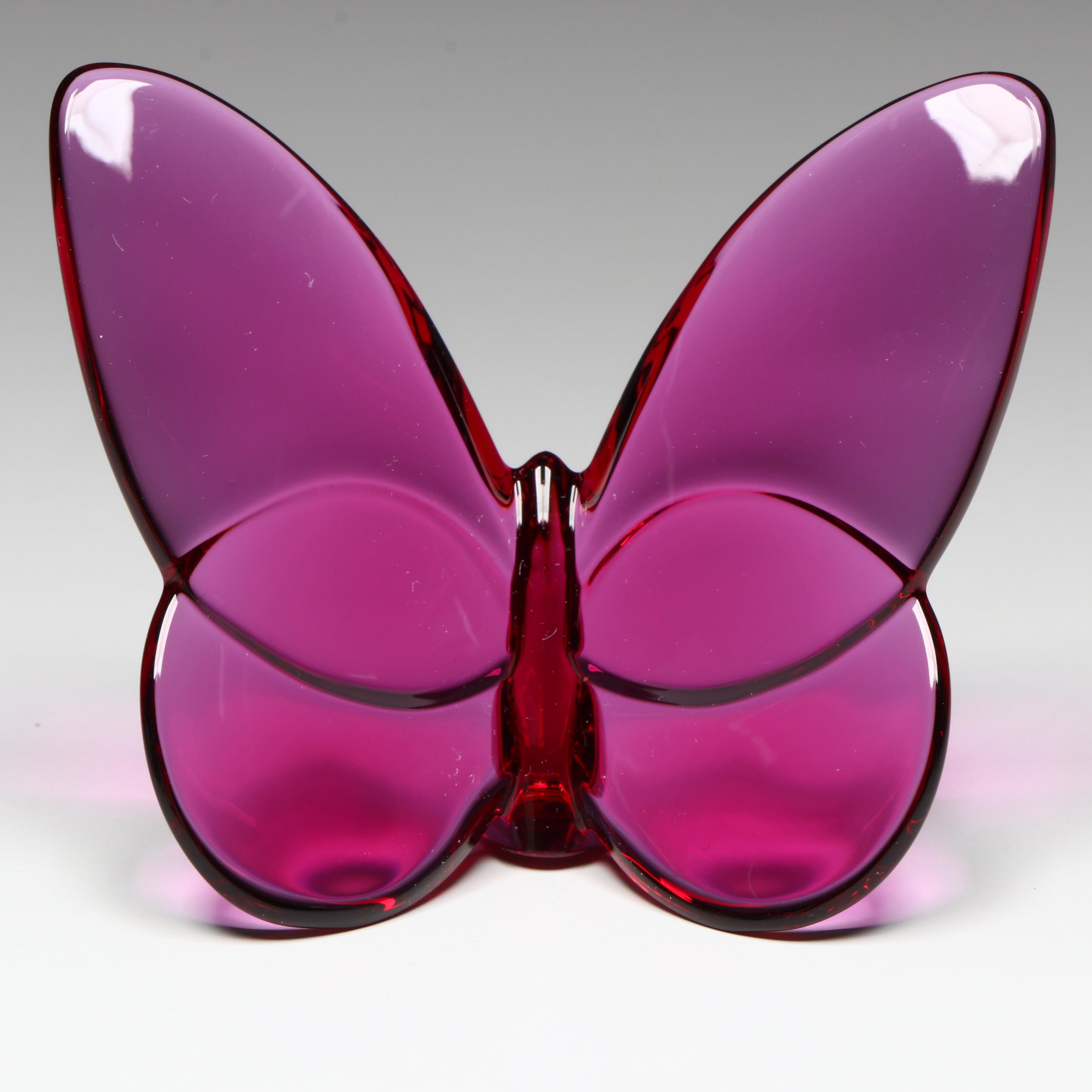 Baccarat "Lucky Butterfly" Crystal Figurine