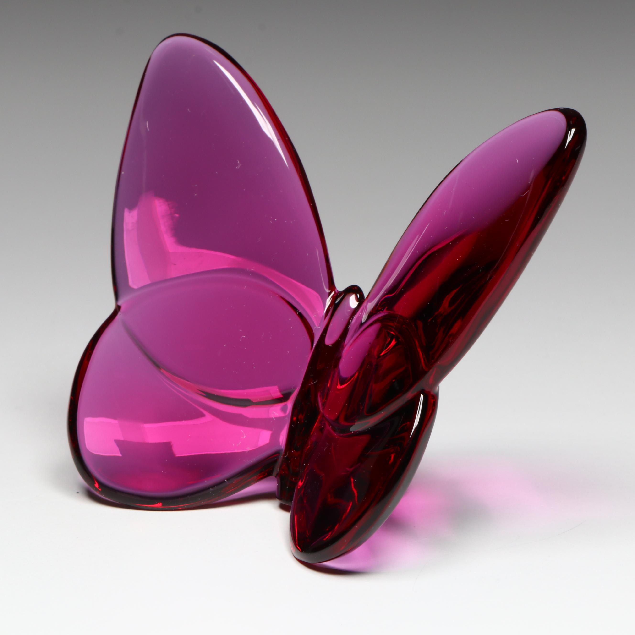 Baccarat "Lucky Butterfly" Crystal Figurine