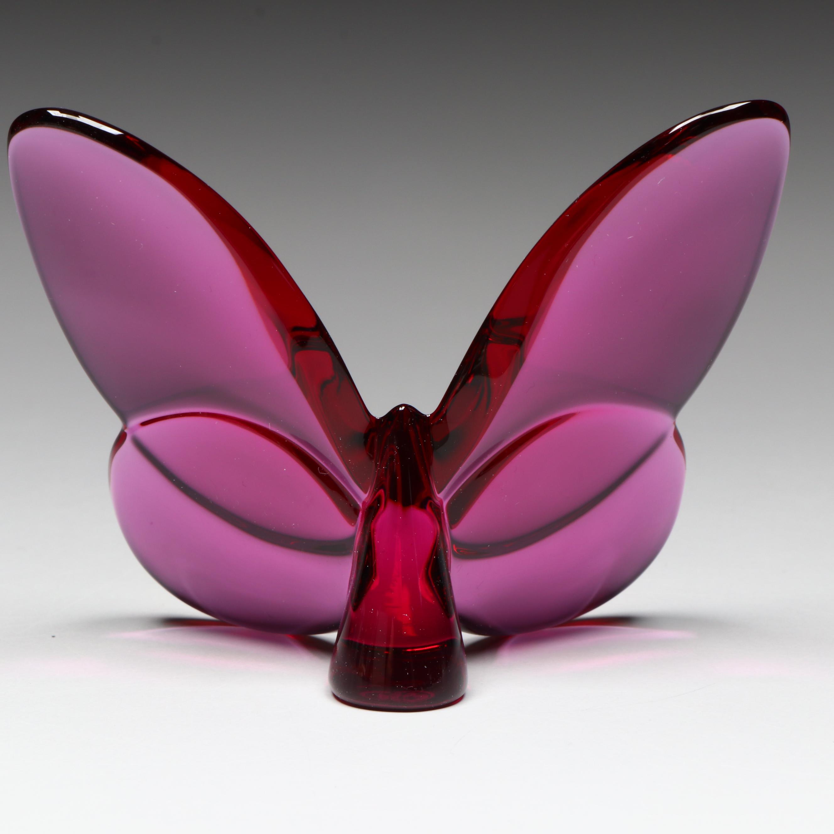 Baccarat "Lucky Butterfly" Crystal Figurine