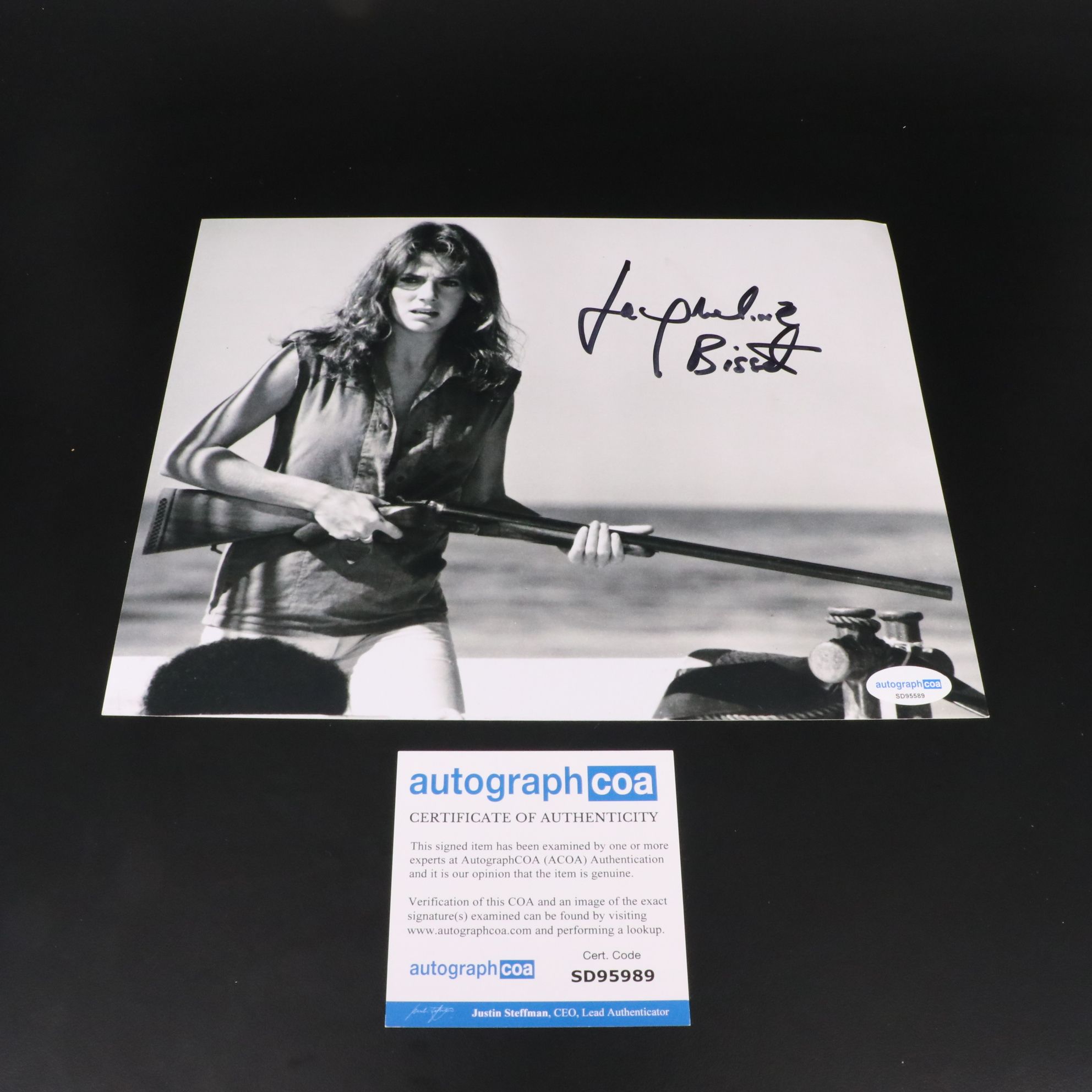 Jacqueline Bisset Signed "The Deep" Movie Print