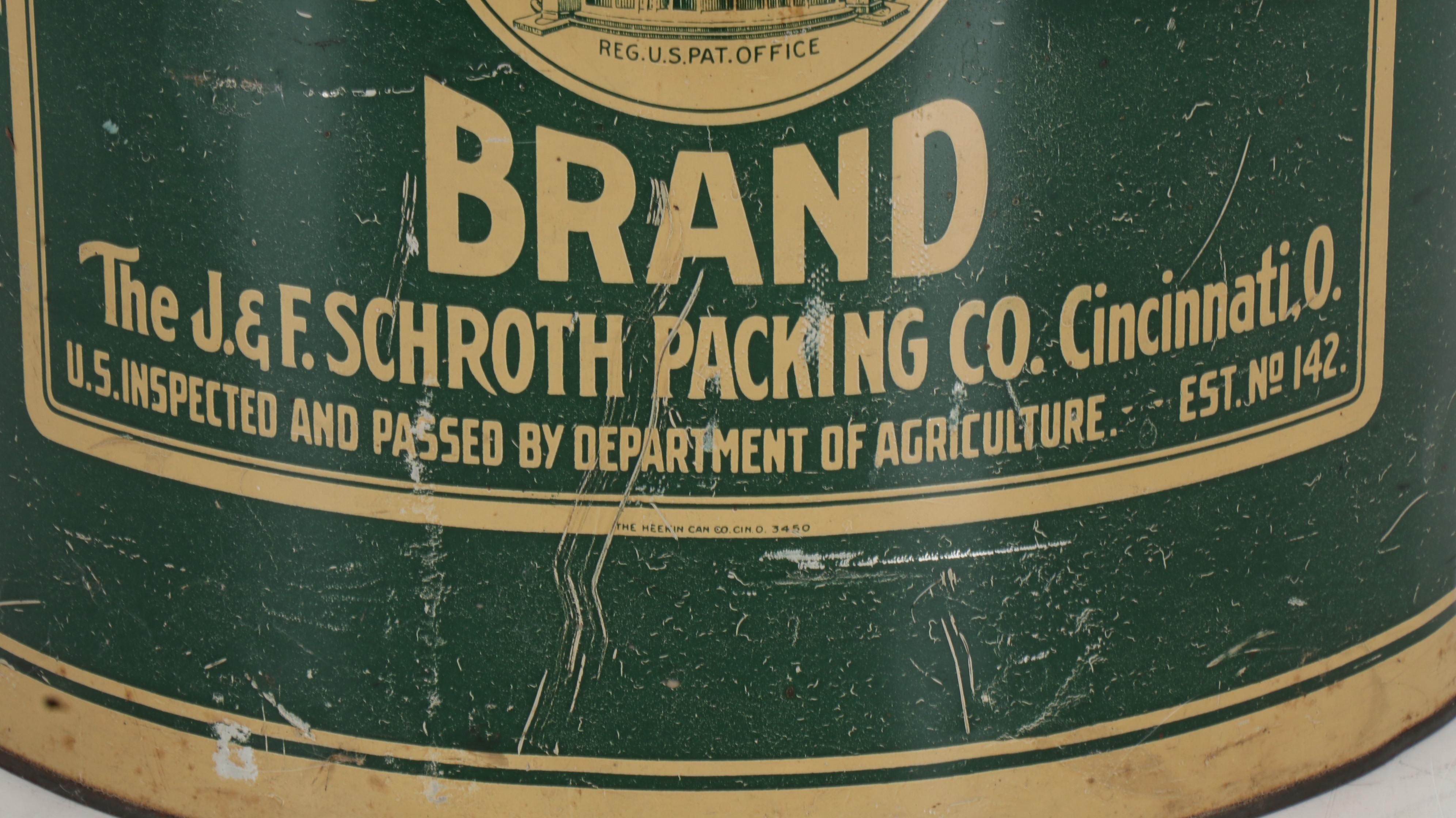 Fountain Brand 50 Lbs Pure Lard Tin