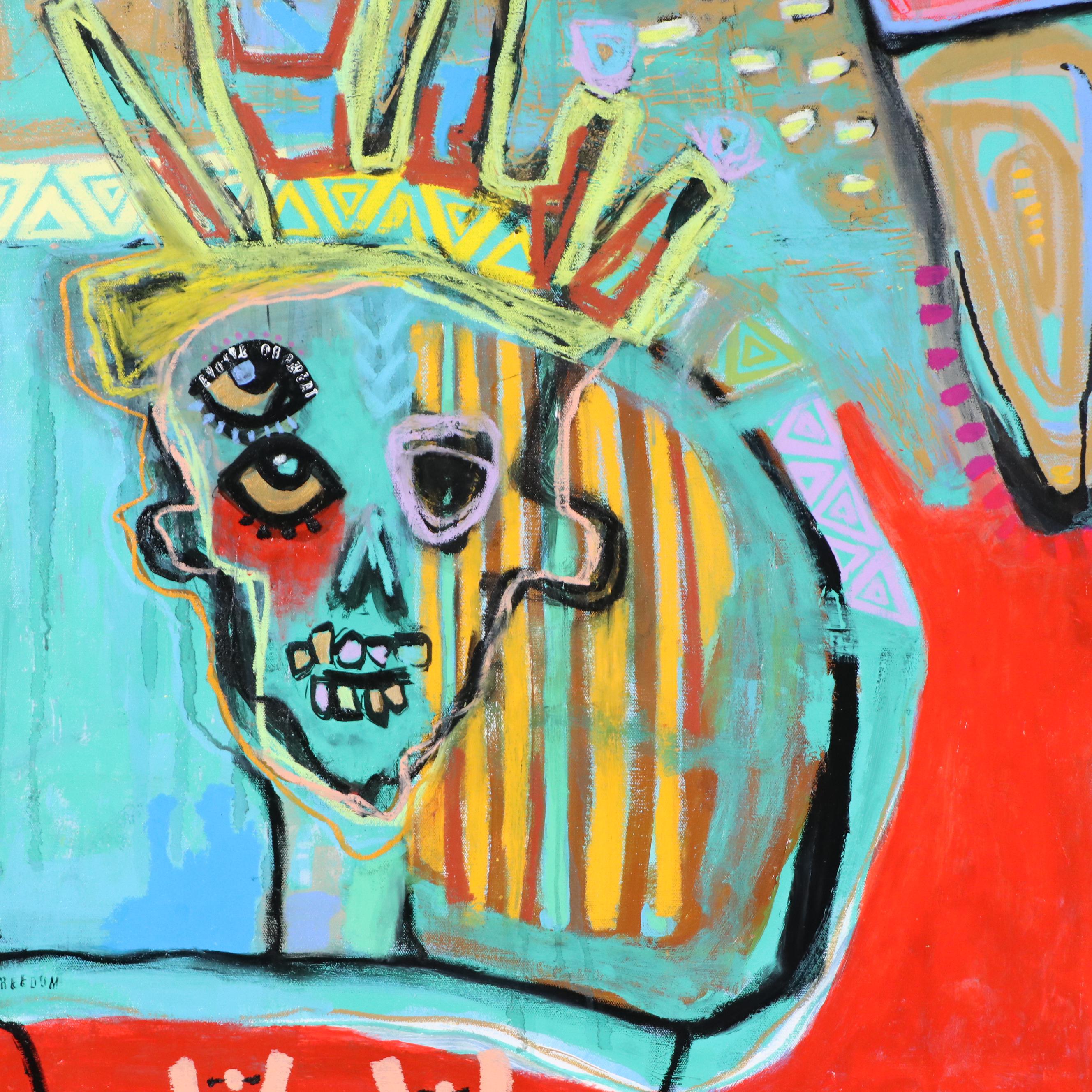 Jordan Howell Acrylic Painting "Petals & Bones," 2025