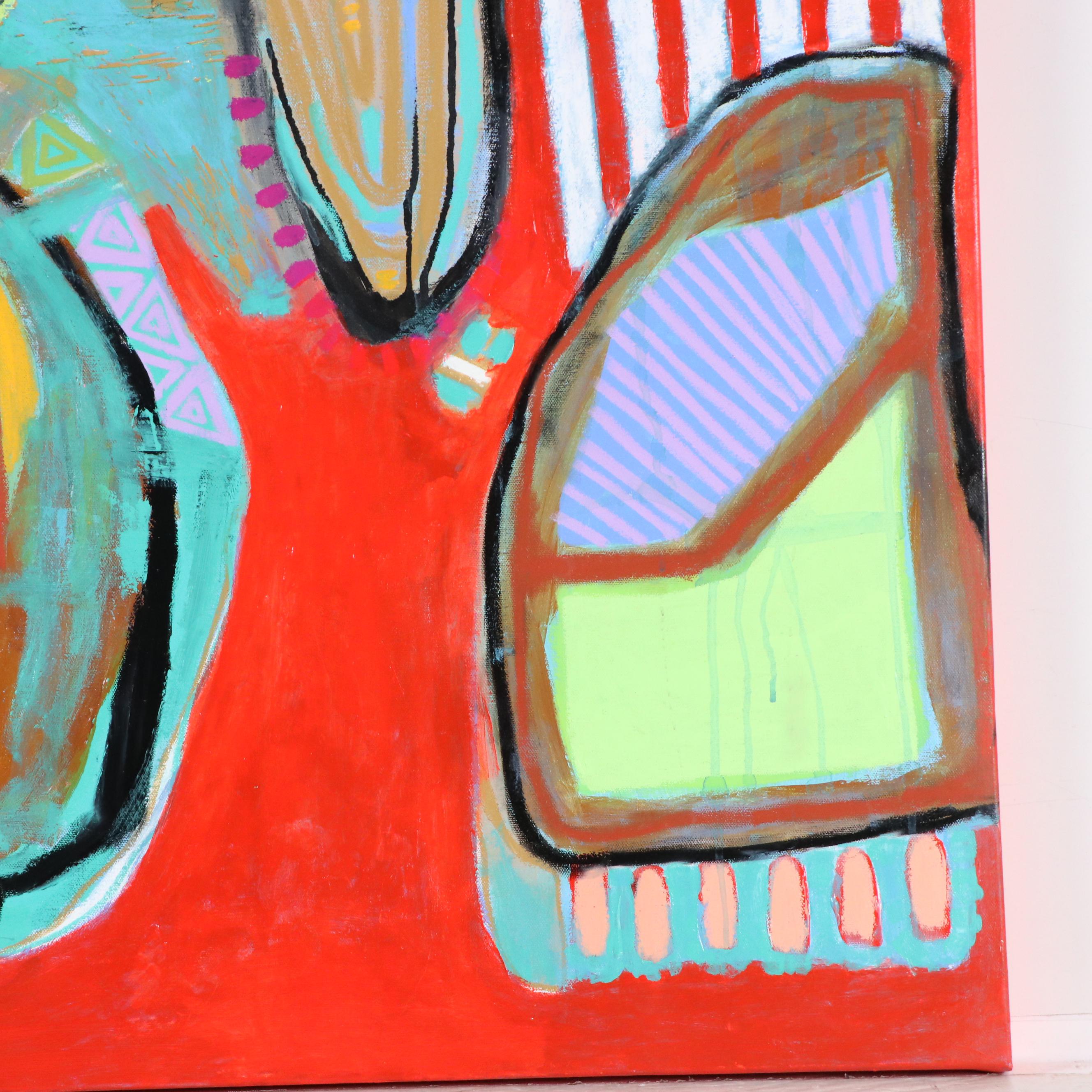 Jordan Howell Acrylic Painting "Petals & Bones," 2025