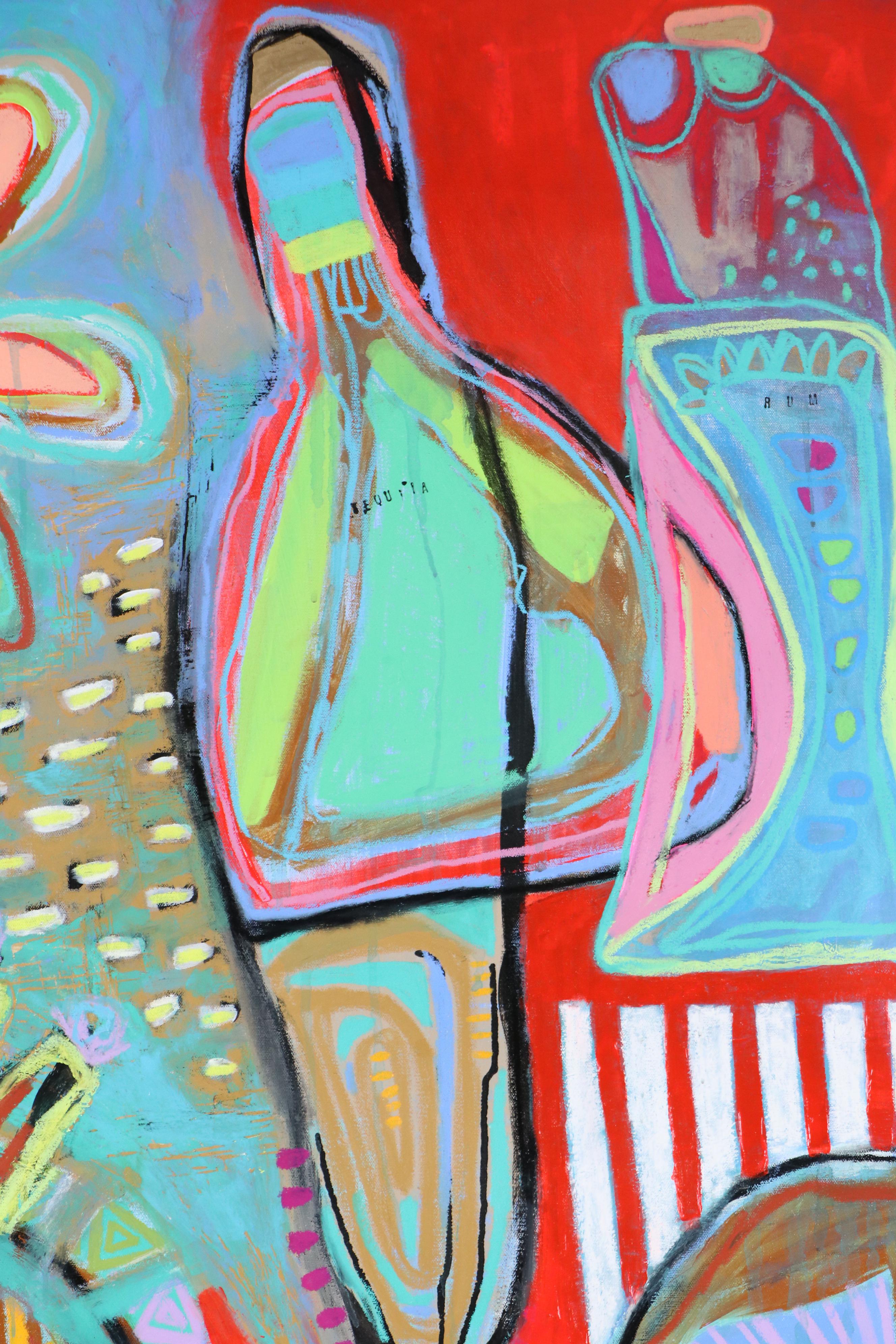 Jordan Howell Acrylic Painting "Petals & Bones," 2025