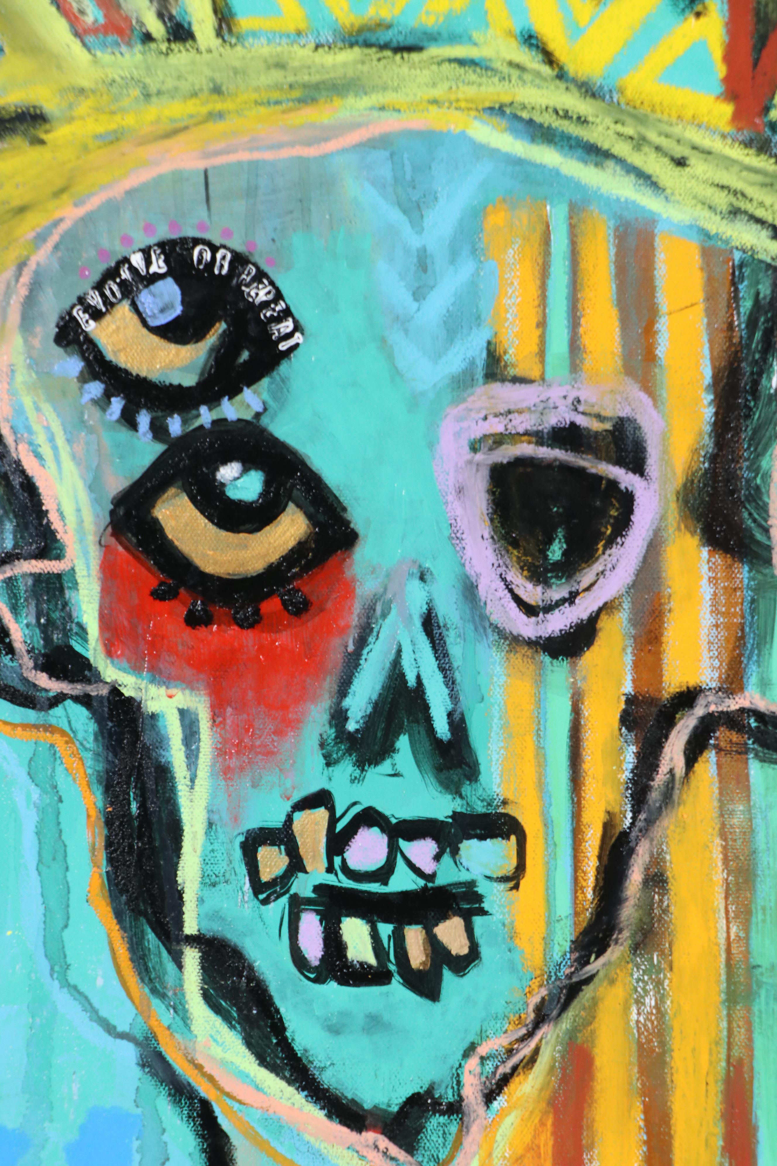 Jordan Howell Acrylic Painting "Petals & Bones," 2025