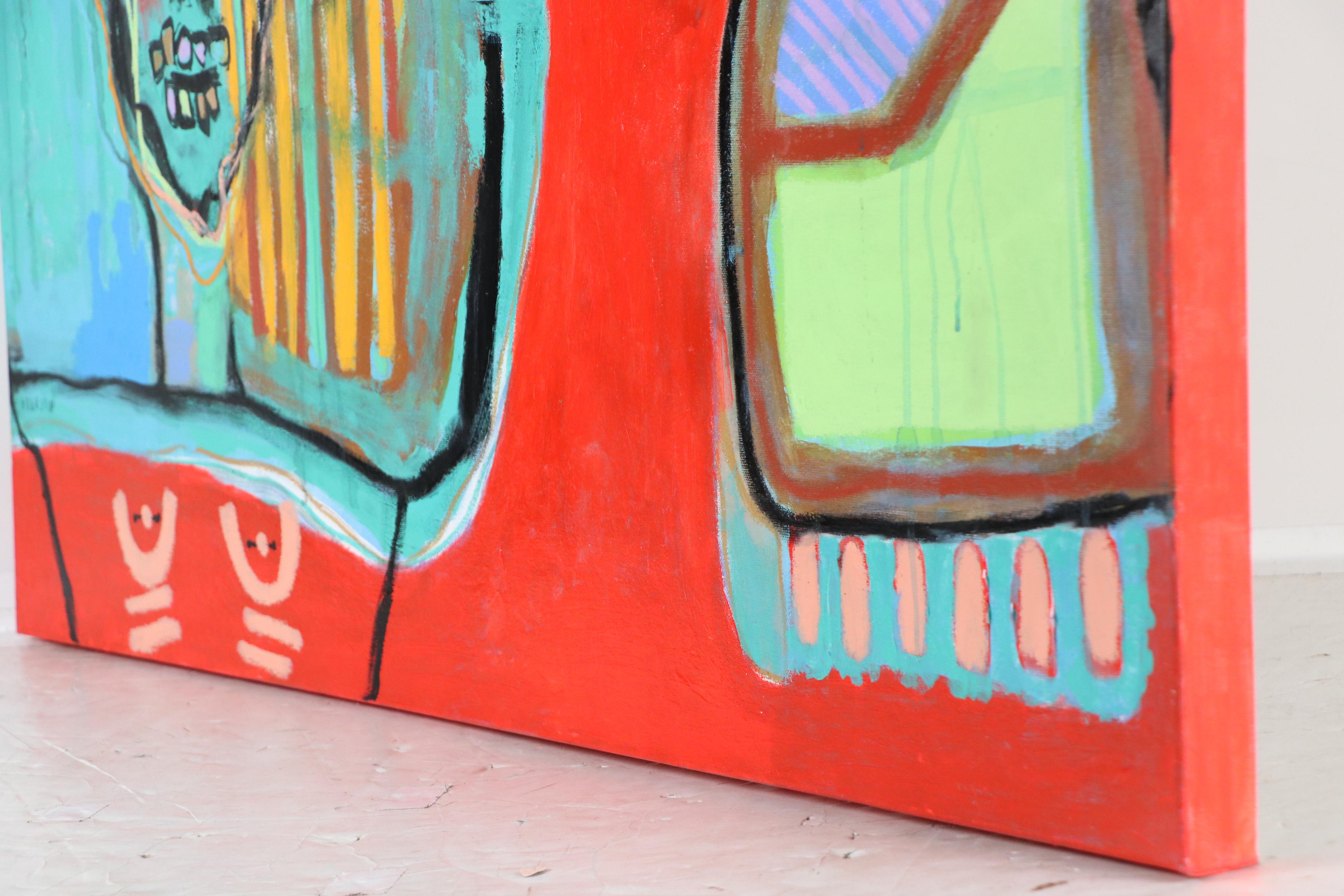 Jordan Howell Acrylic Painting "Petals & Bones," 2025