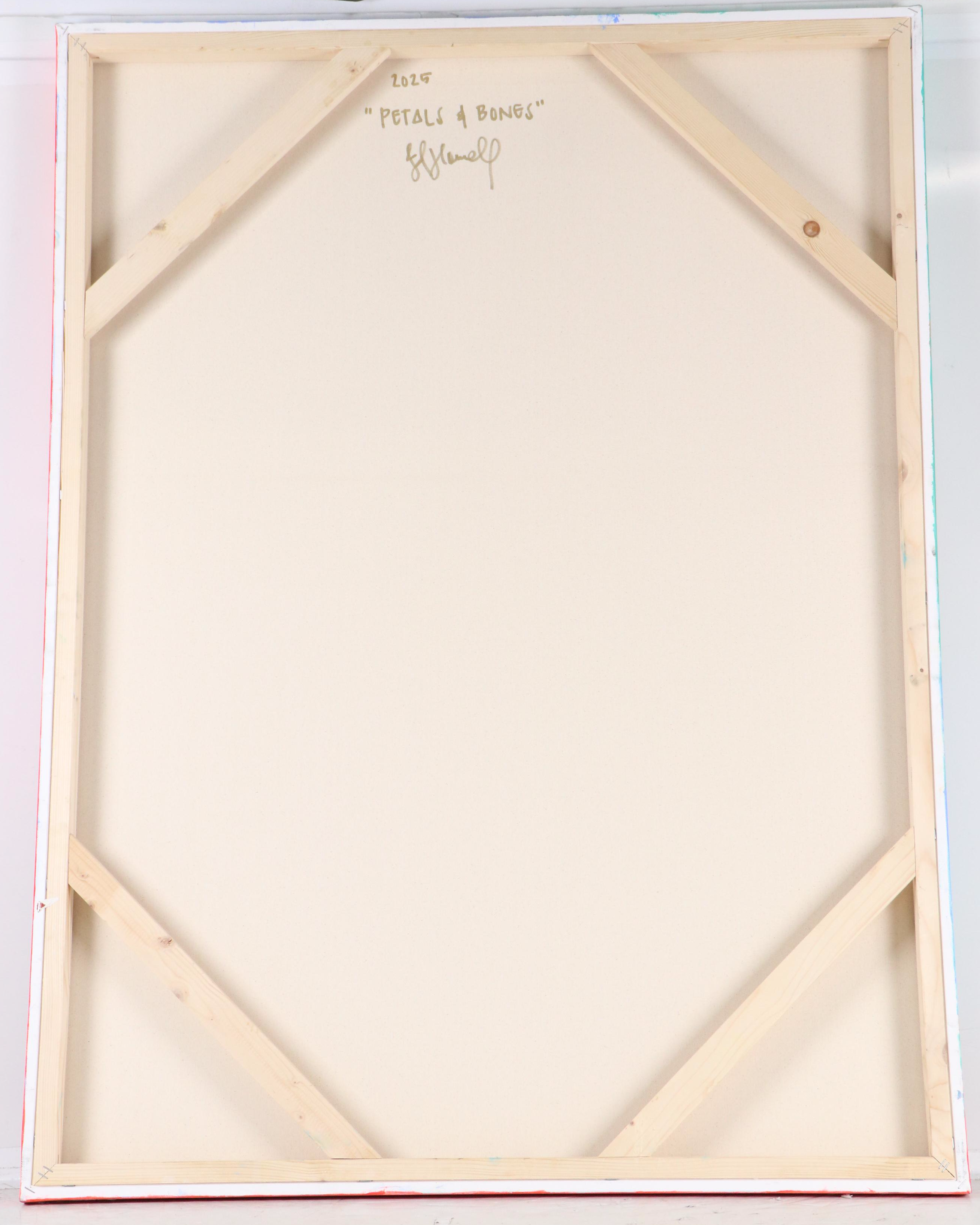 Jordan Howell Acrylic Painting "Petals & Bones," 2025