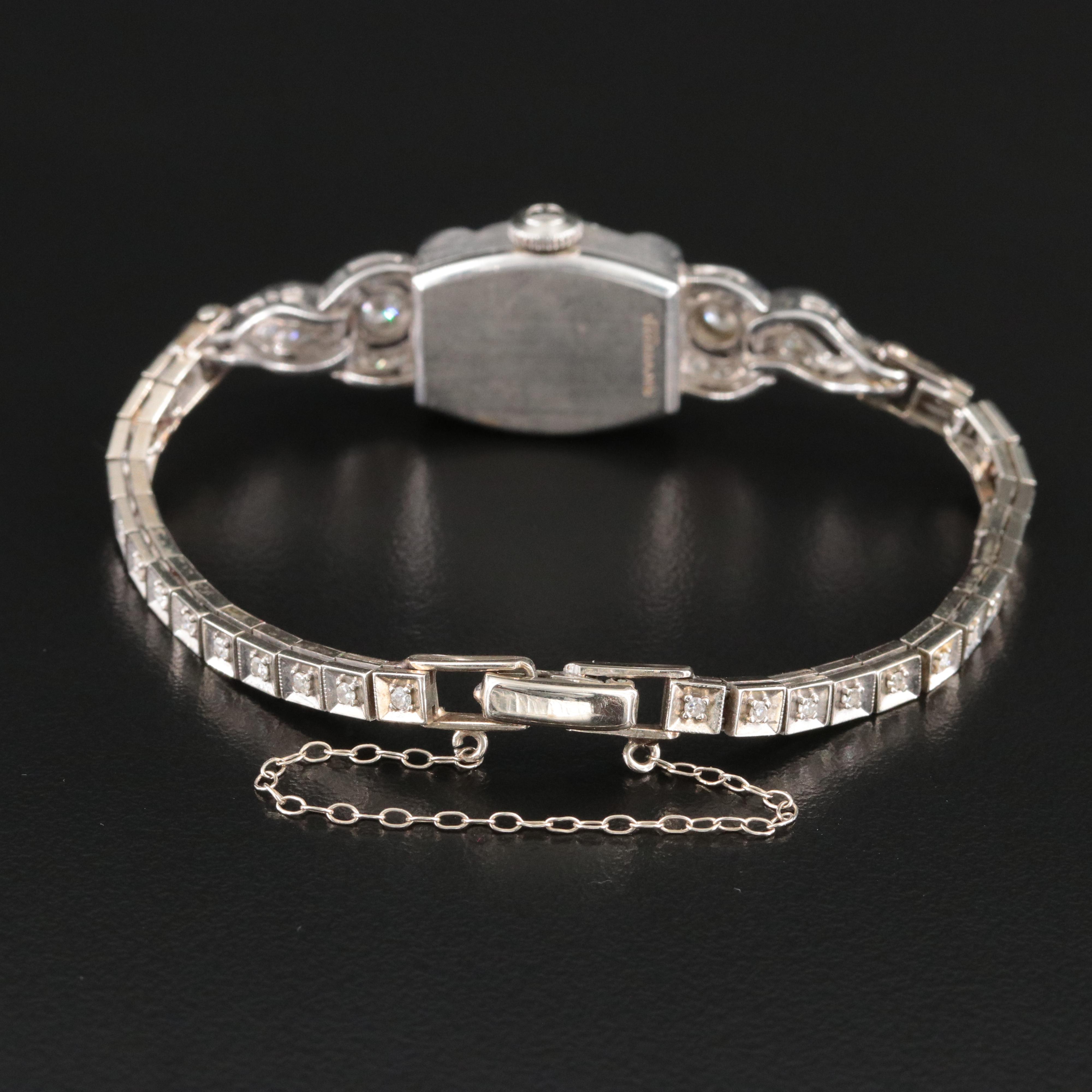 Platinum and 14K Hamilton 1.37 CTW Diamond Watch