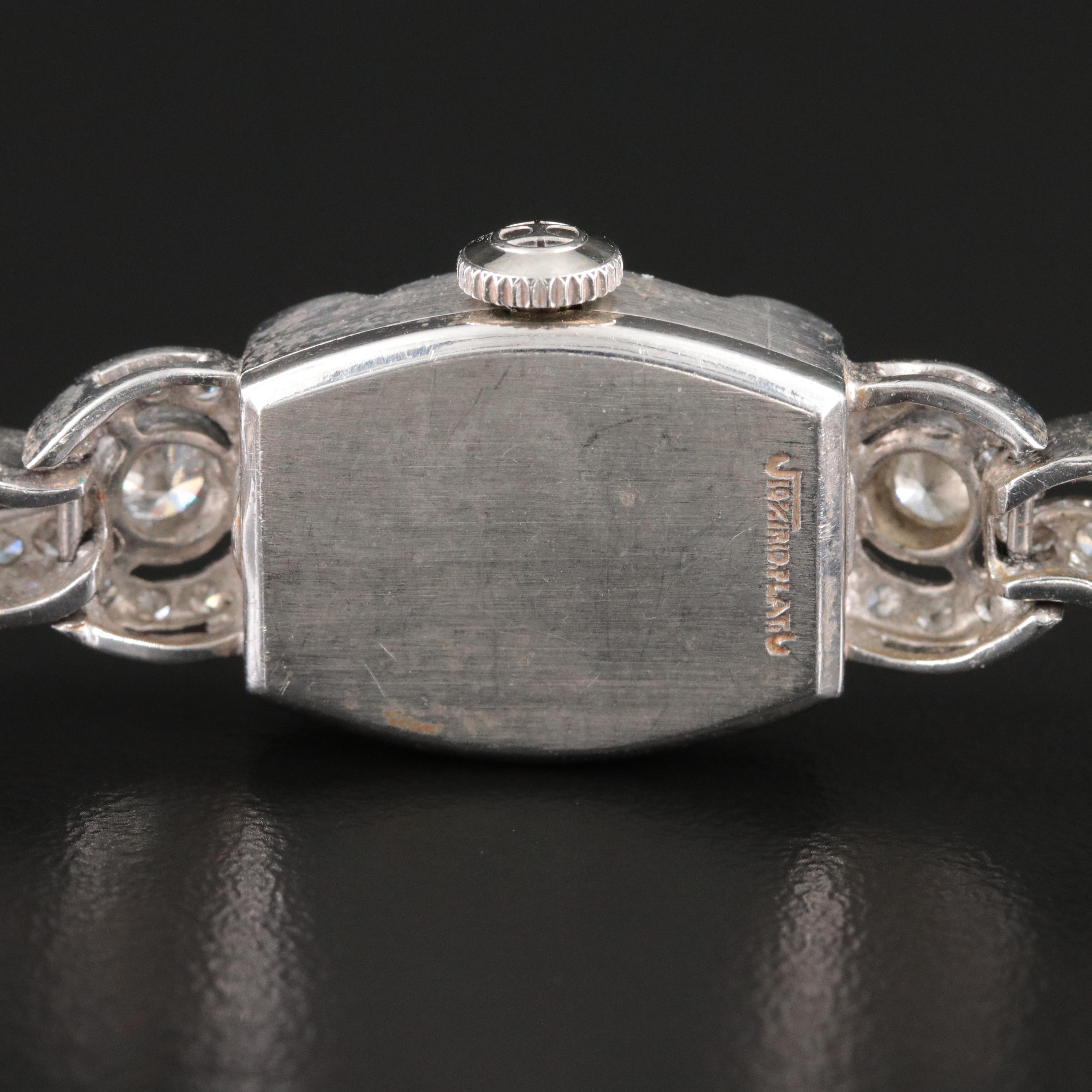 Platinum and 14K Hamilton 1.37 CTW Diamond Watch