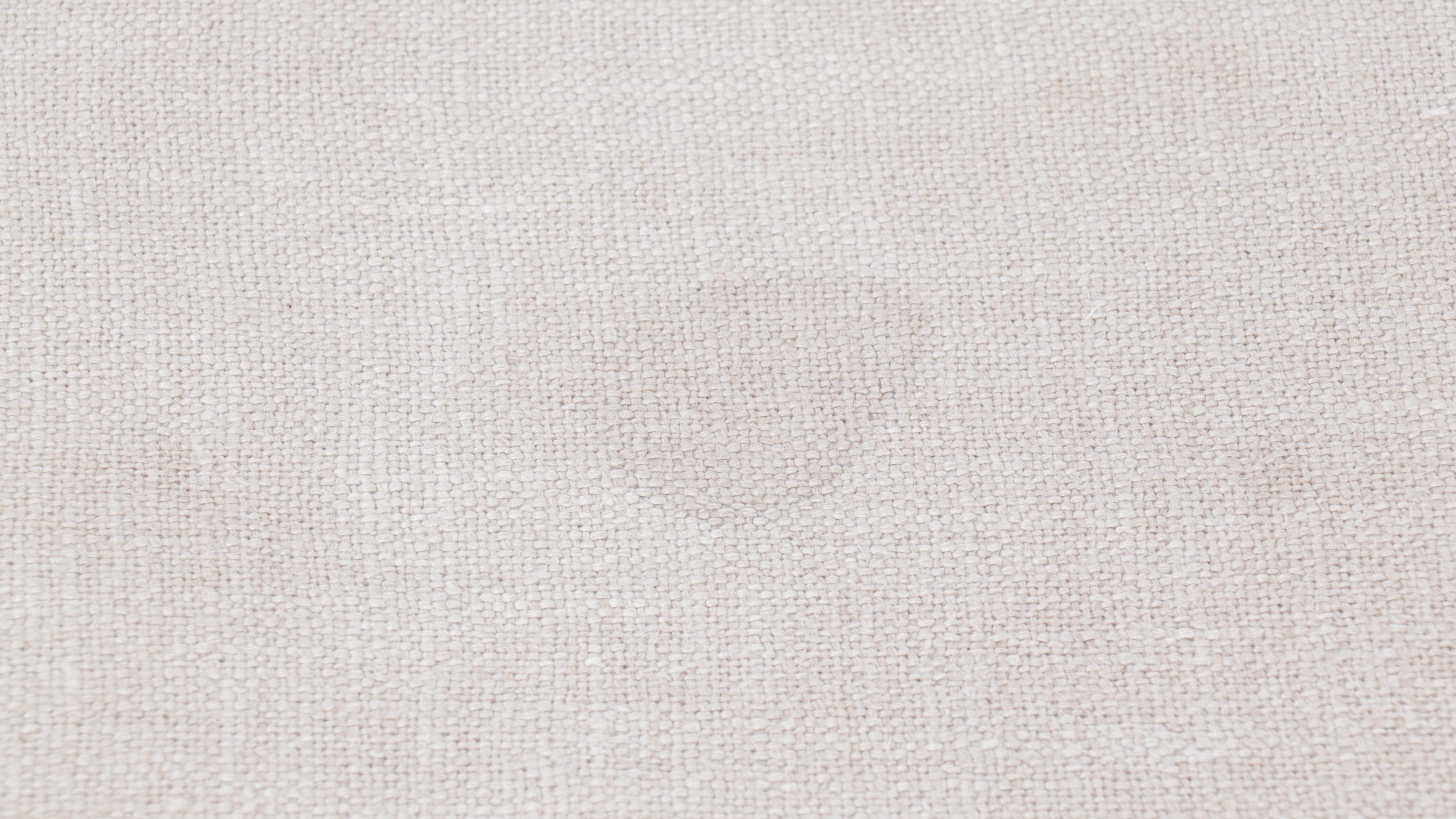 Jake Arnold Collection Modern Linen Blend Upholstered Sectional with Ottoman