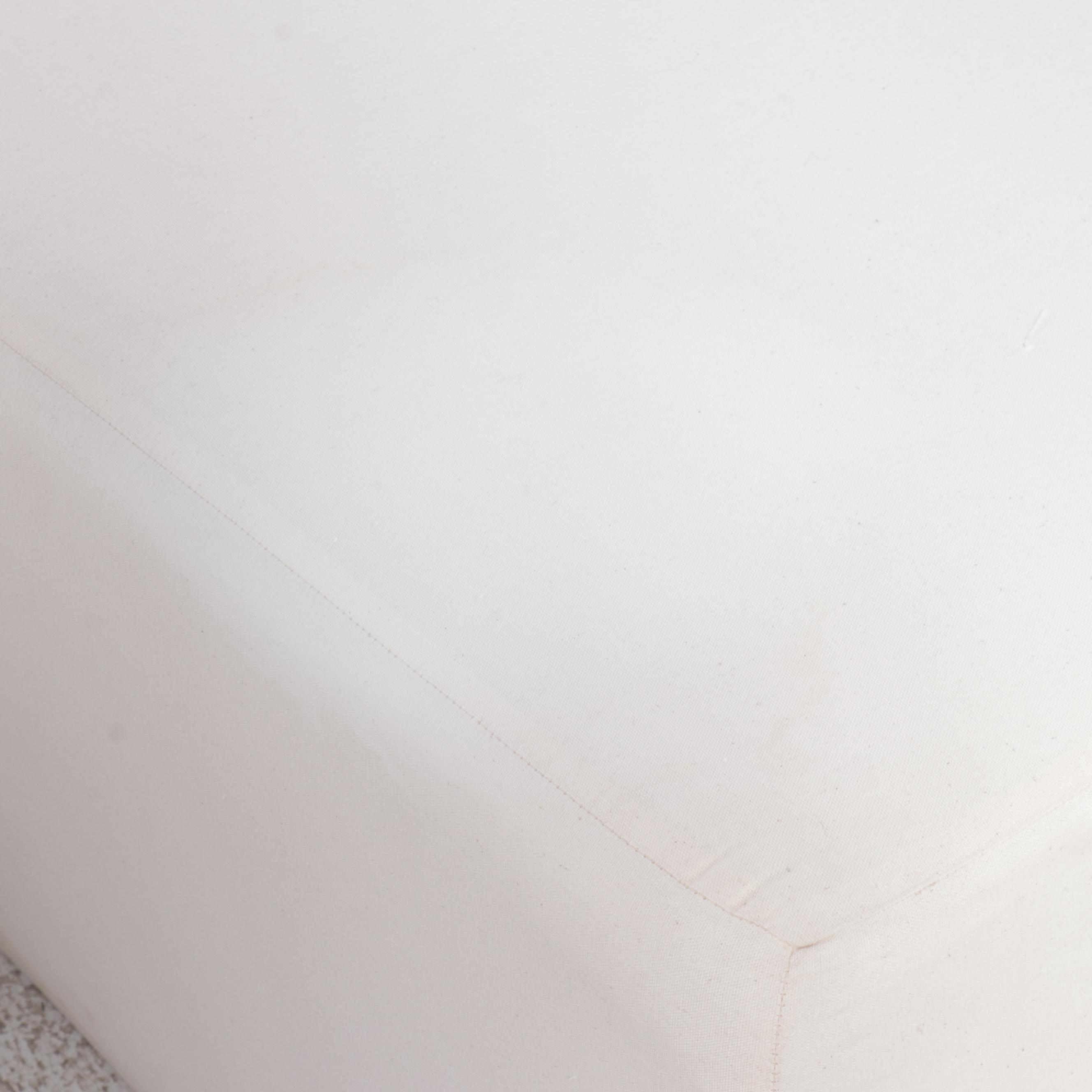 Jake Arnold Collection Modern Linen Blend Upholstered Sectional with Ottoman