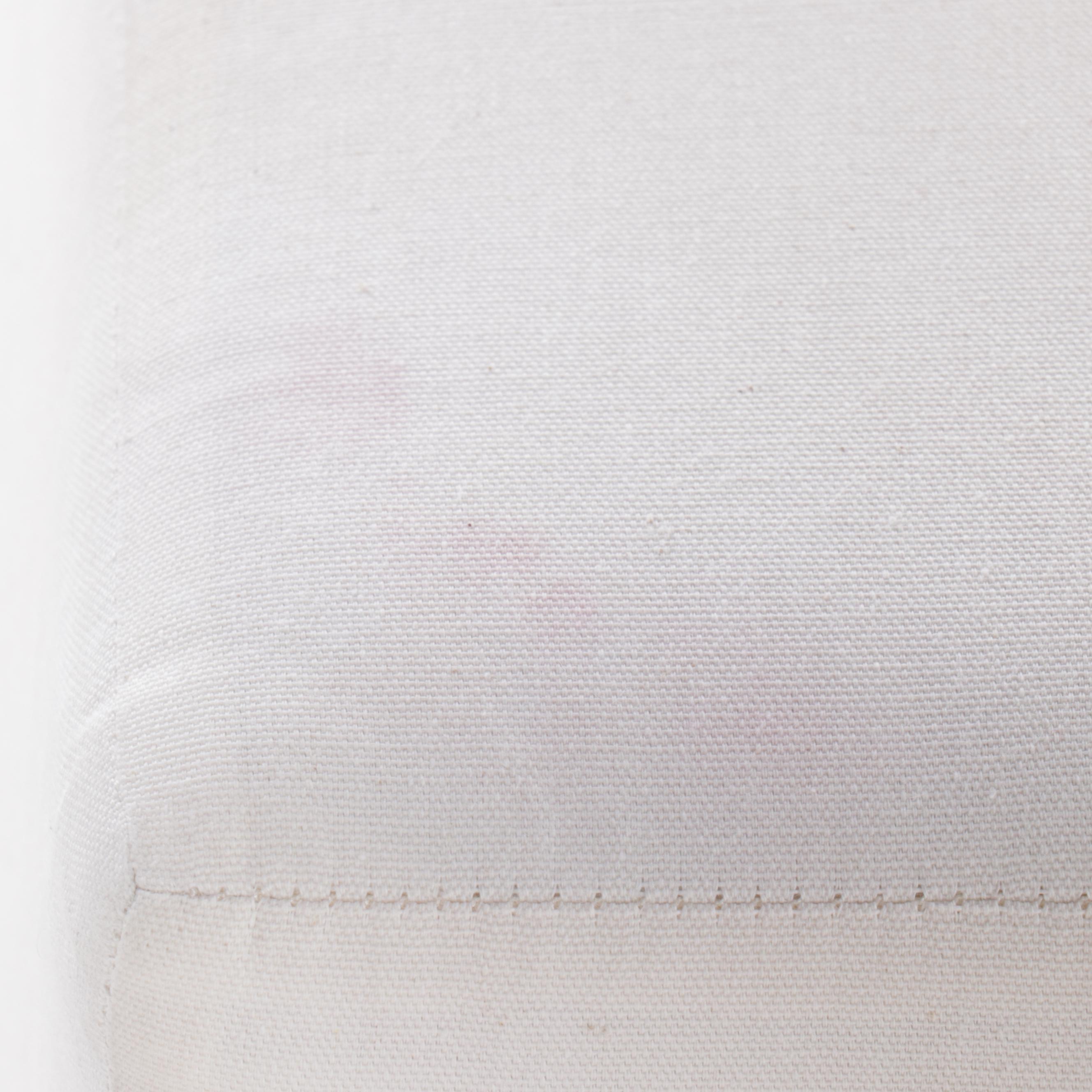 Jake Arnold Collection Modern Linen Blend Upholstered Sectional with Ottoman