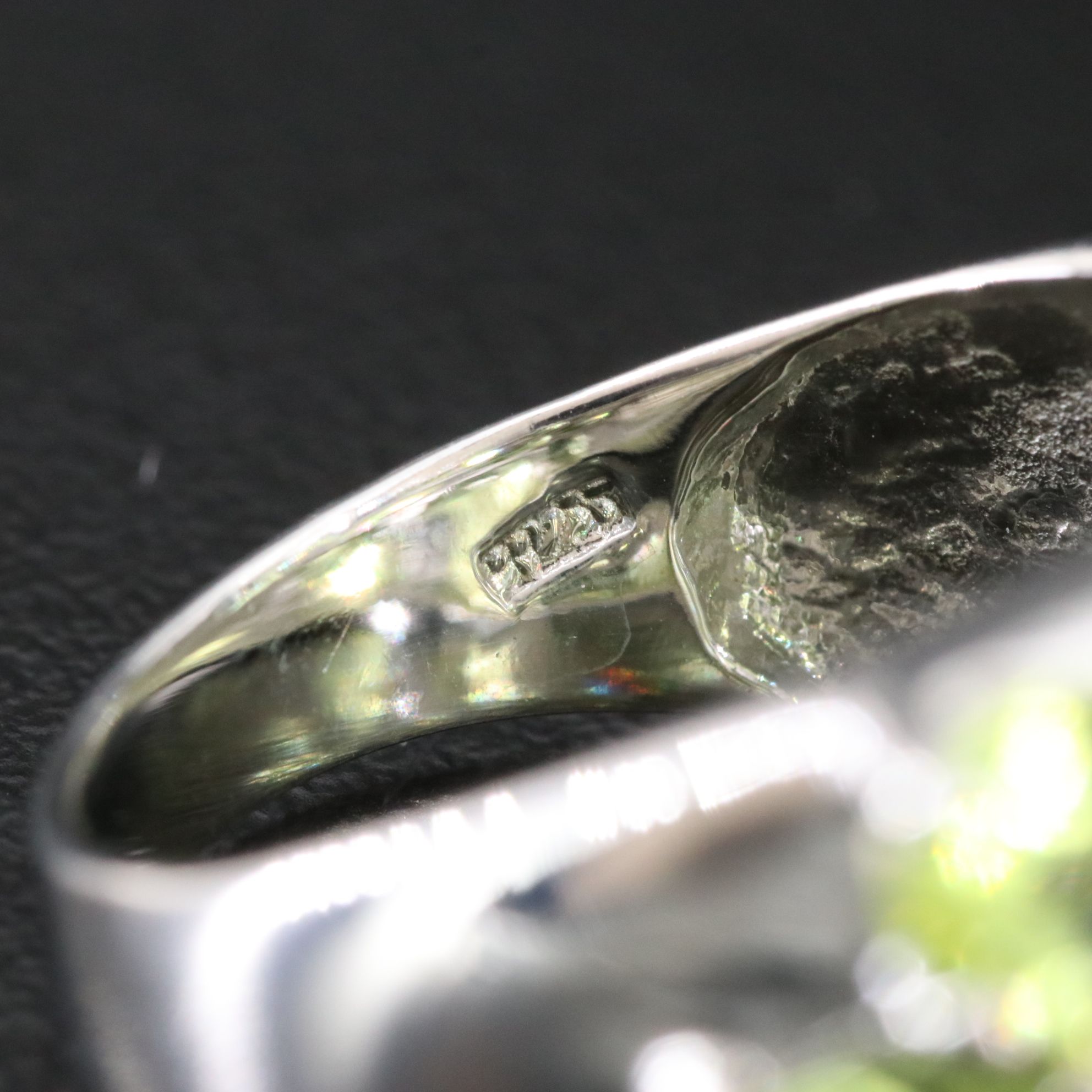 Sterling Peridot Dome Ring