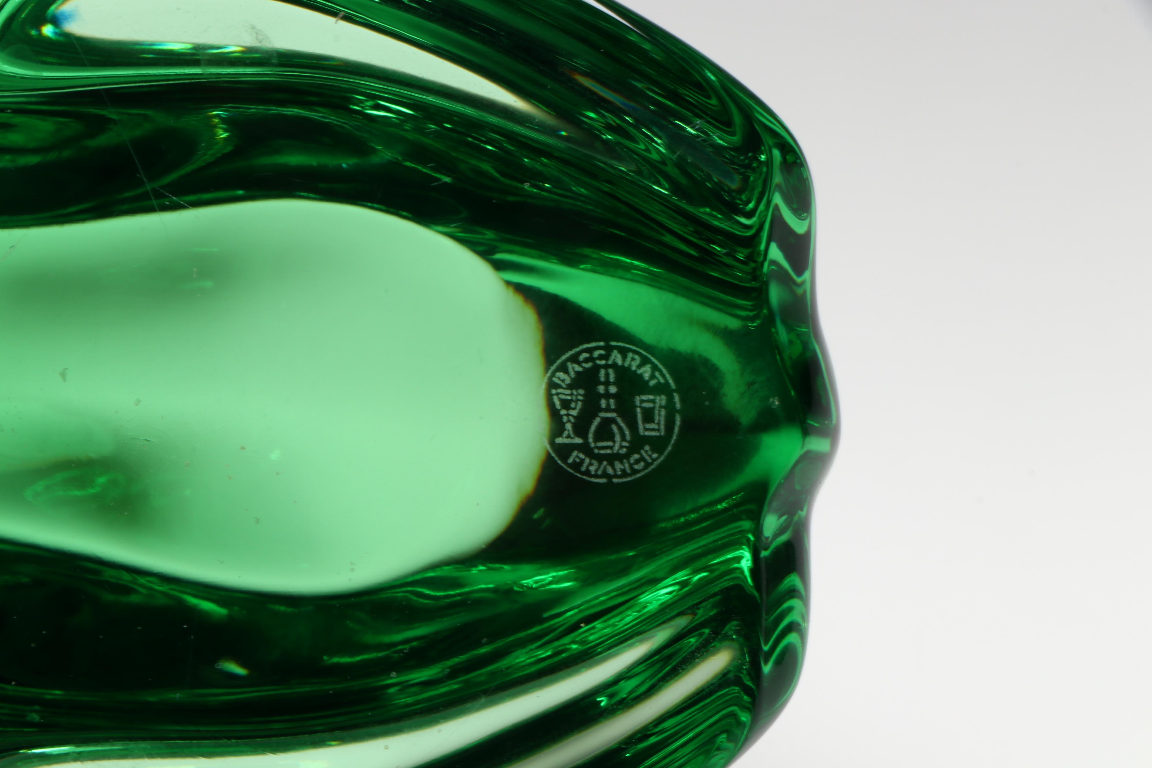 Baccarat Green Crystal Turtle and Frog