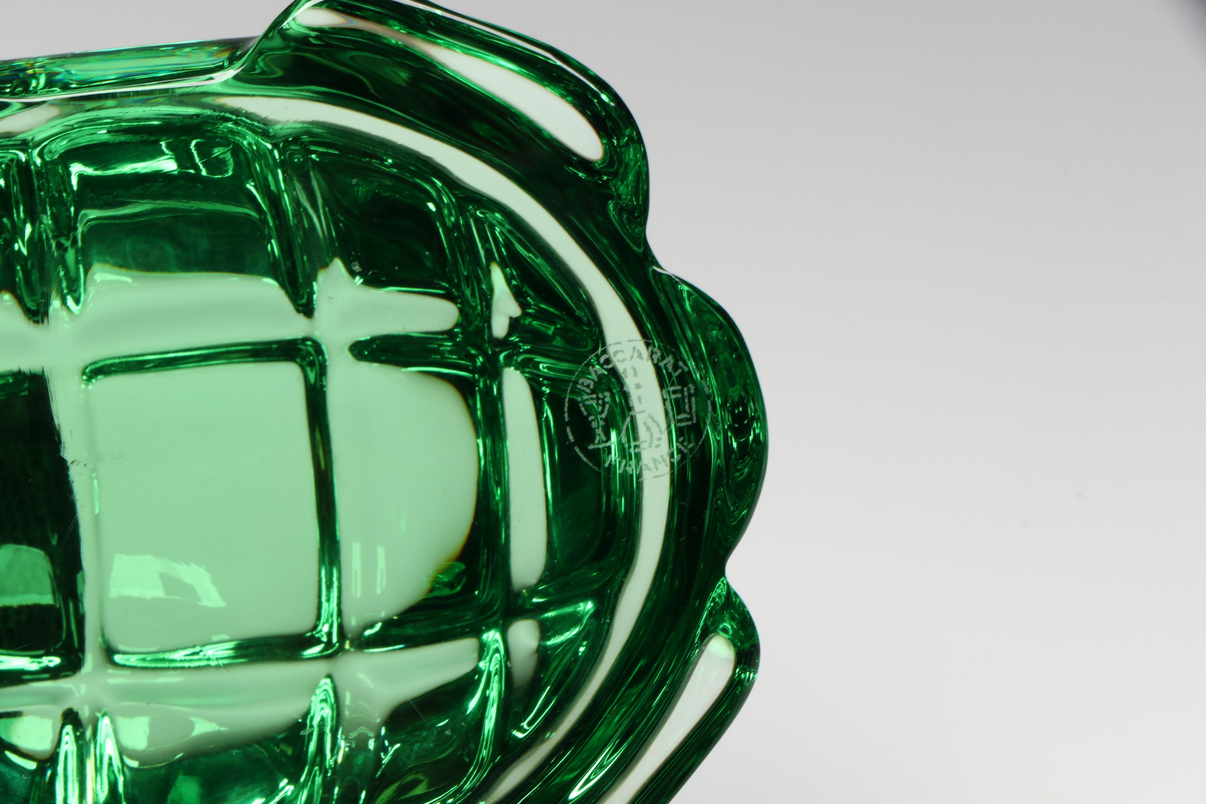 Baccarat Green Crystal Turtle and Frog