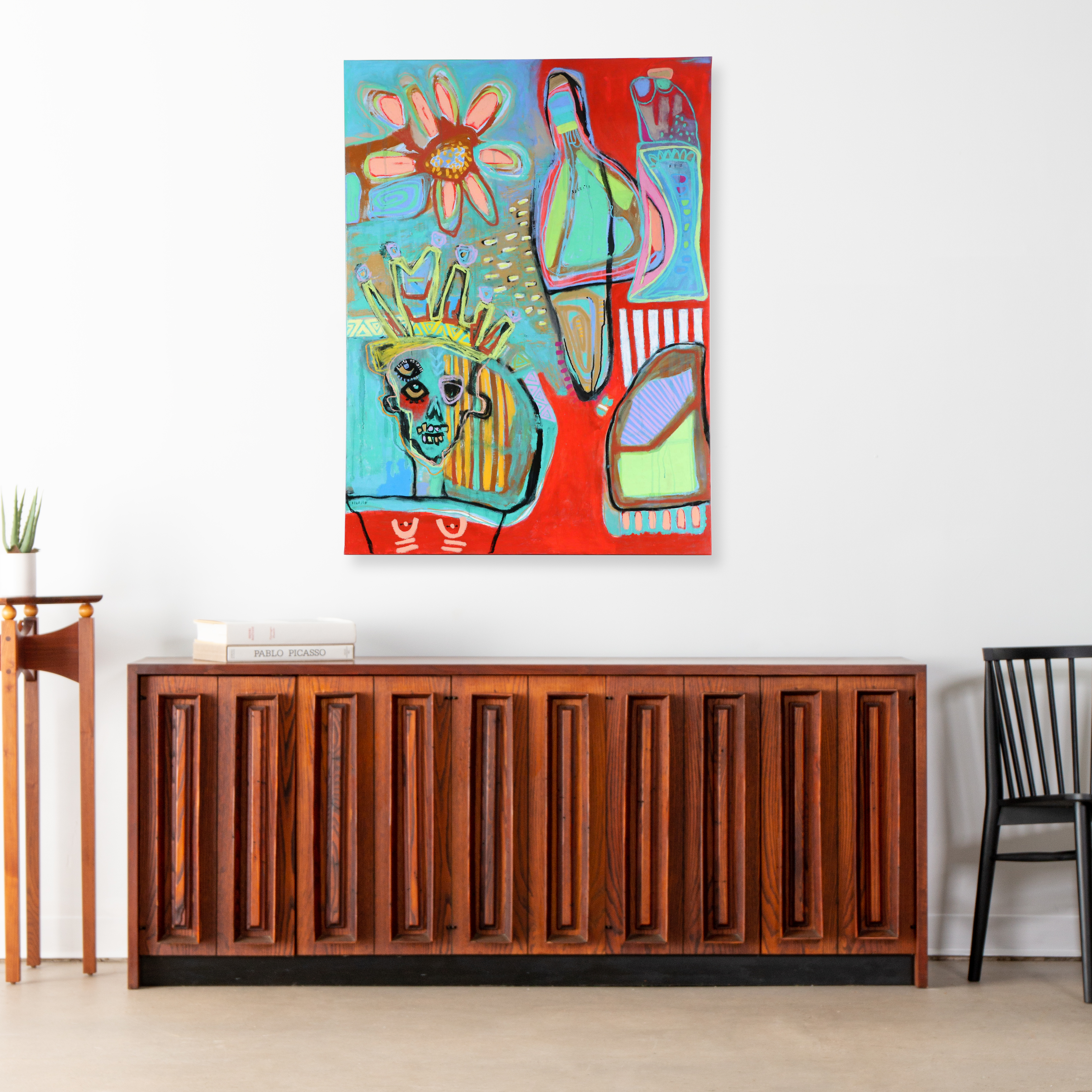 Jordan Howell Acrylic Painting "Petals & Bones," 2025