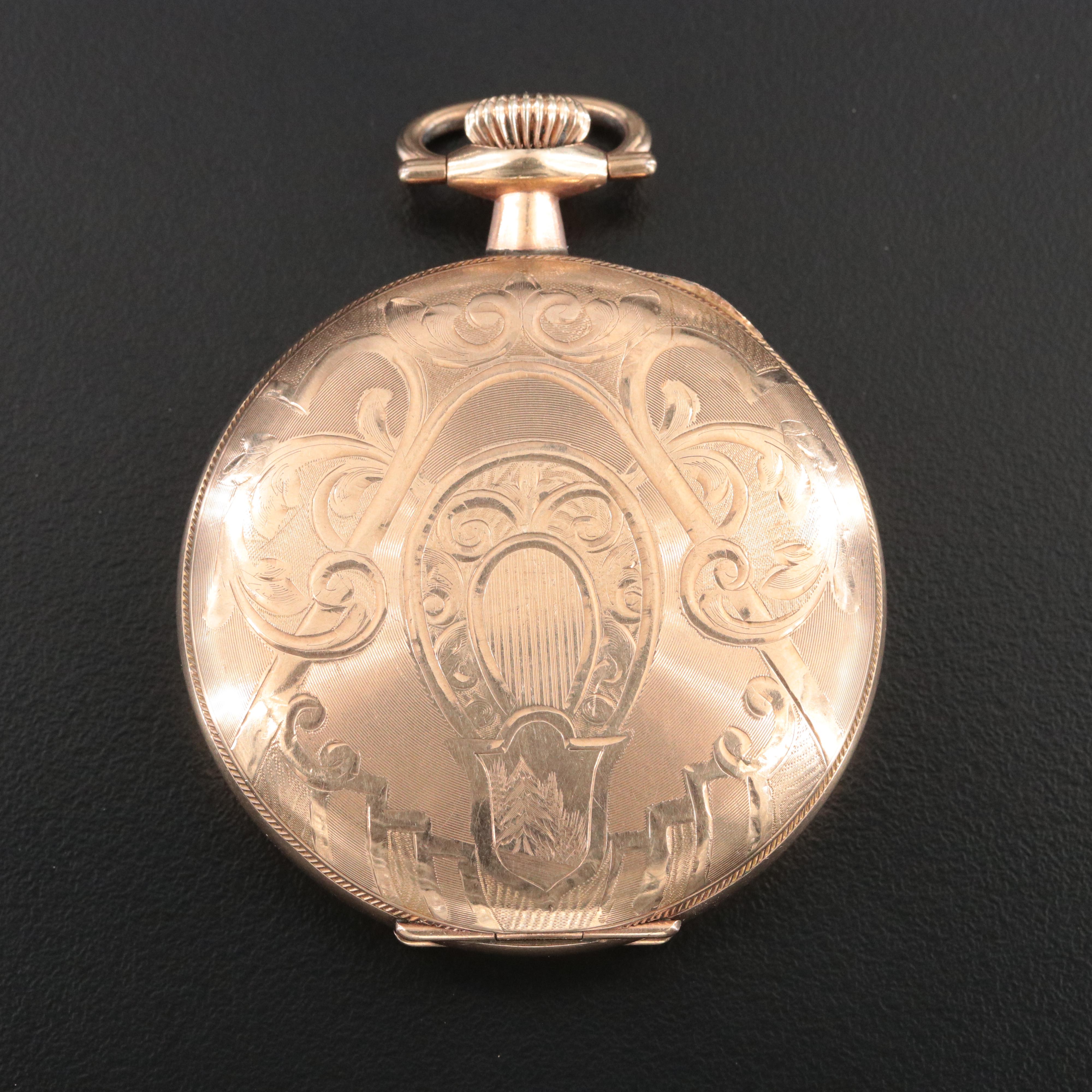 1905 Elgin Gold-Filled Hunting Case Pocket Watch