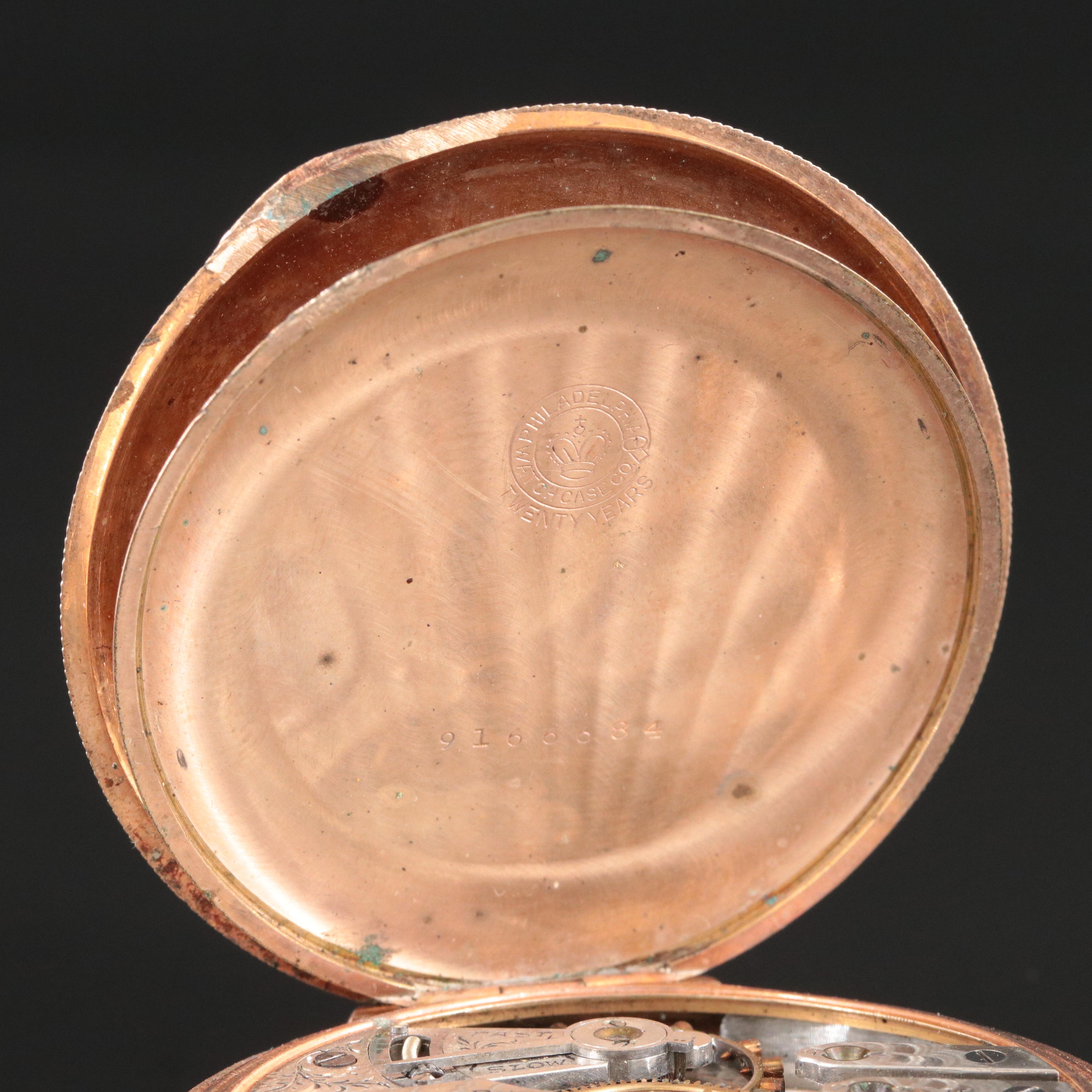 1905 Elgin Gold-Filled Hunting Case Pocket Watch