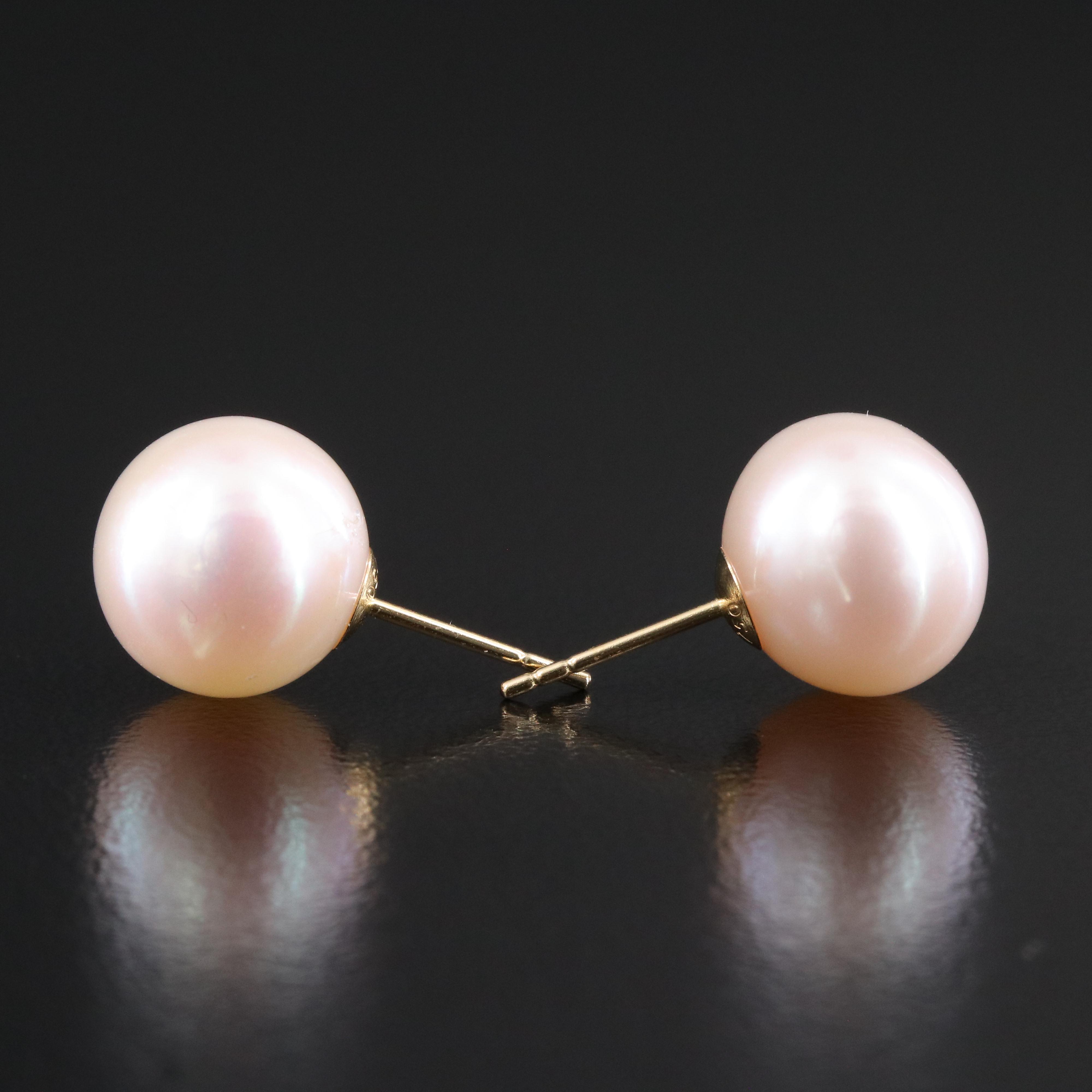 18K Pearl Earrings