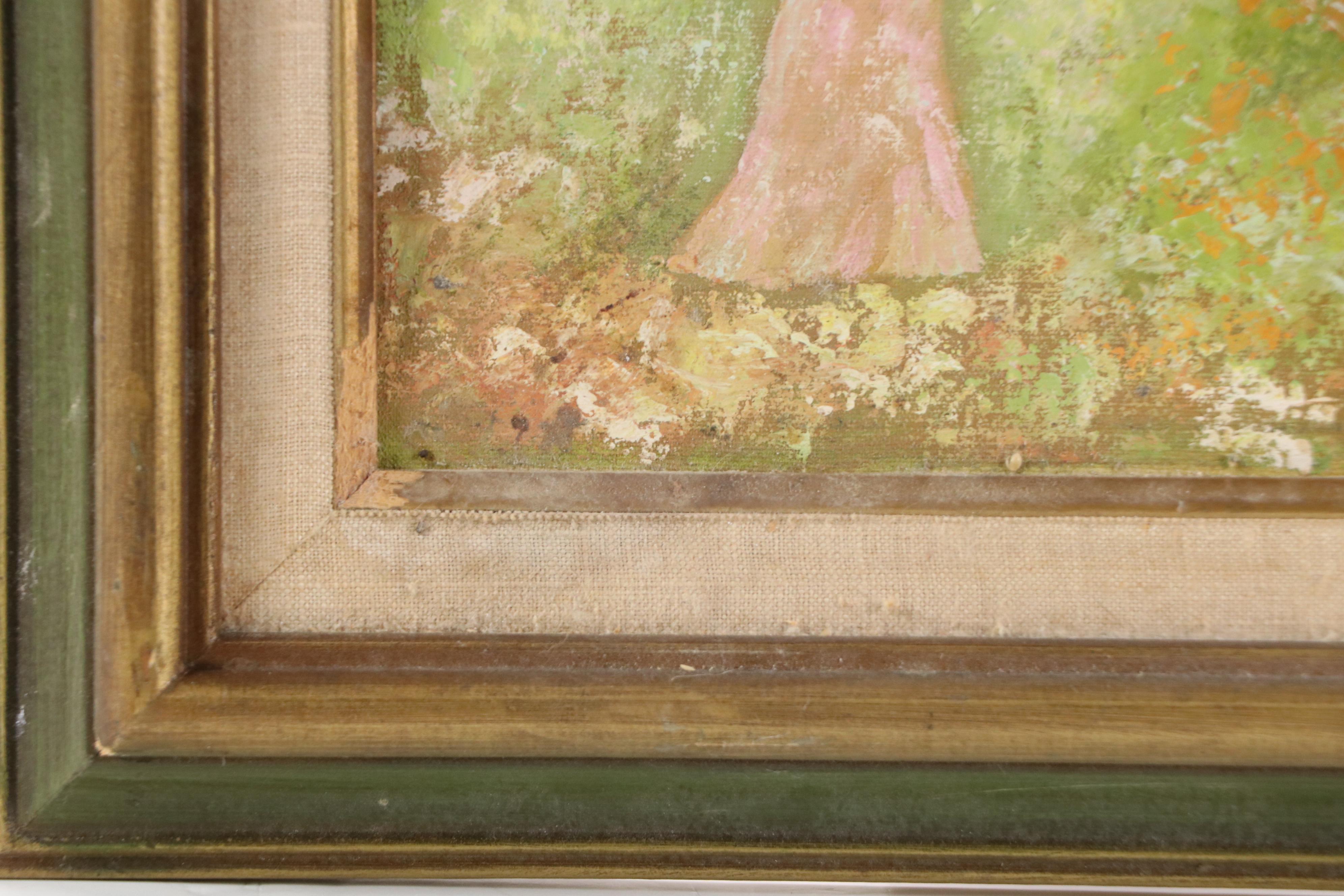 Silvia Benet Impressionistic Oil Painting of Women in Field