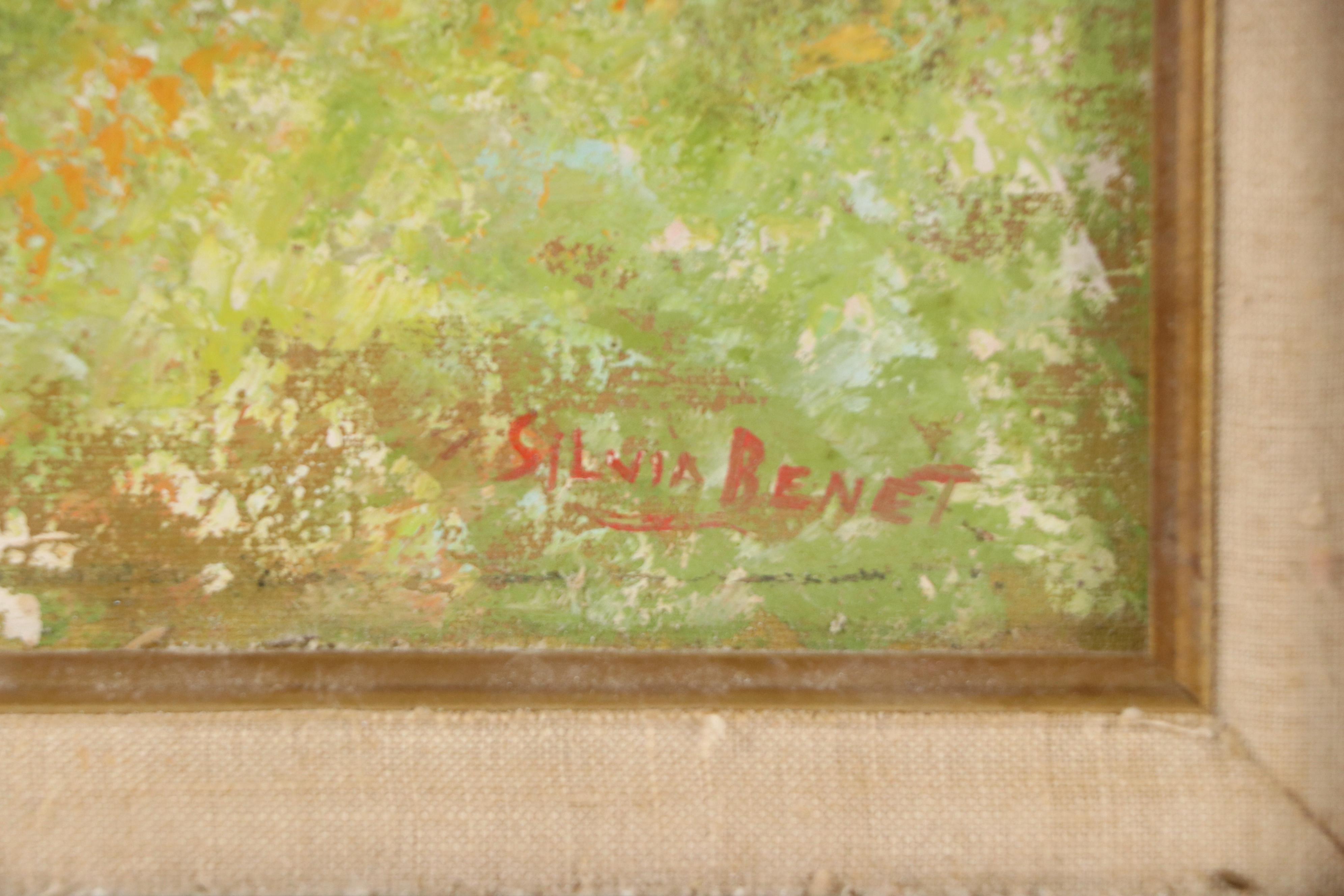 Silvia Benet Impressionistic Oil Painting of Women in Field