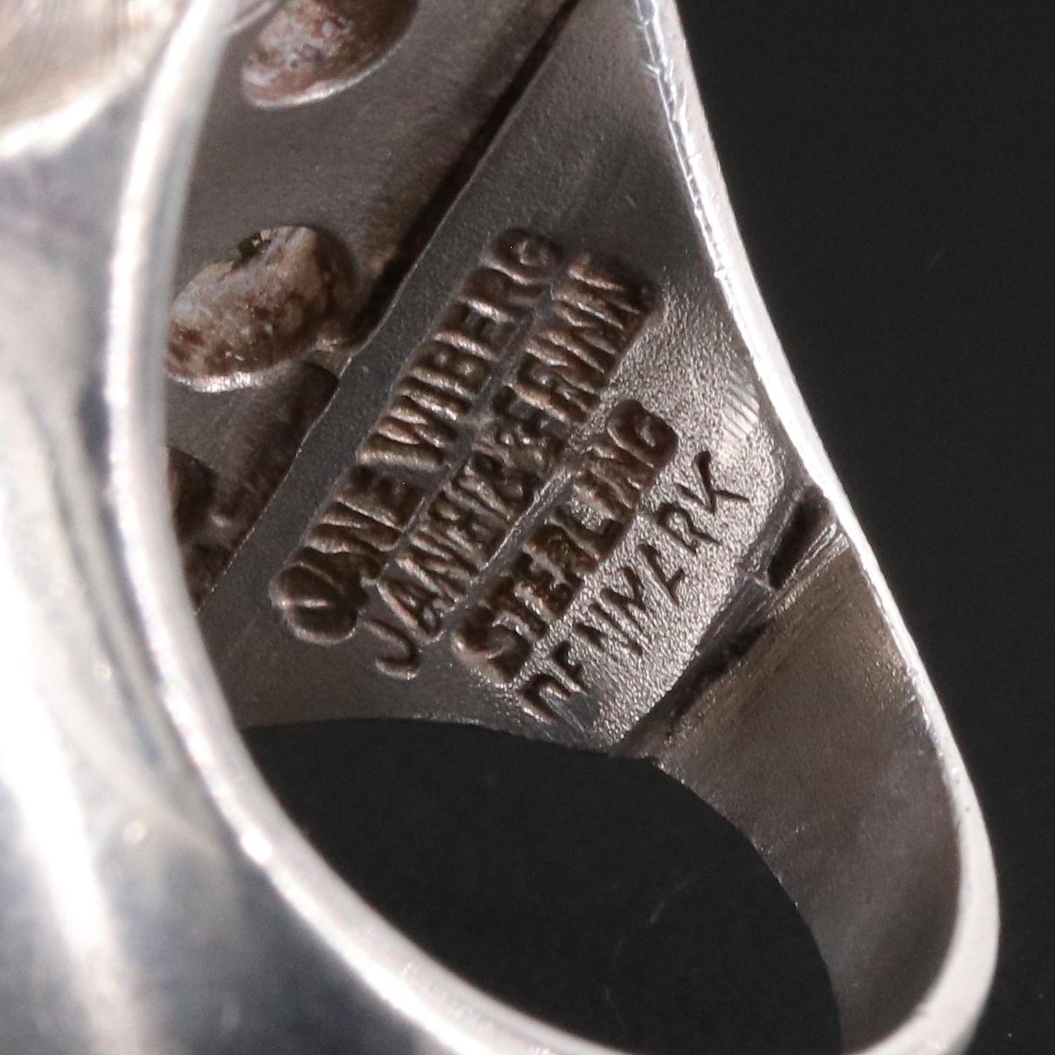 Danish Modernist Jane Wiberg Sterling Ring