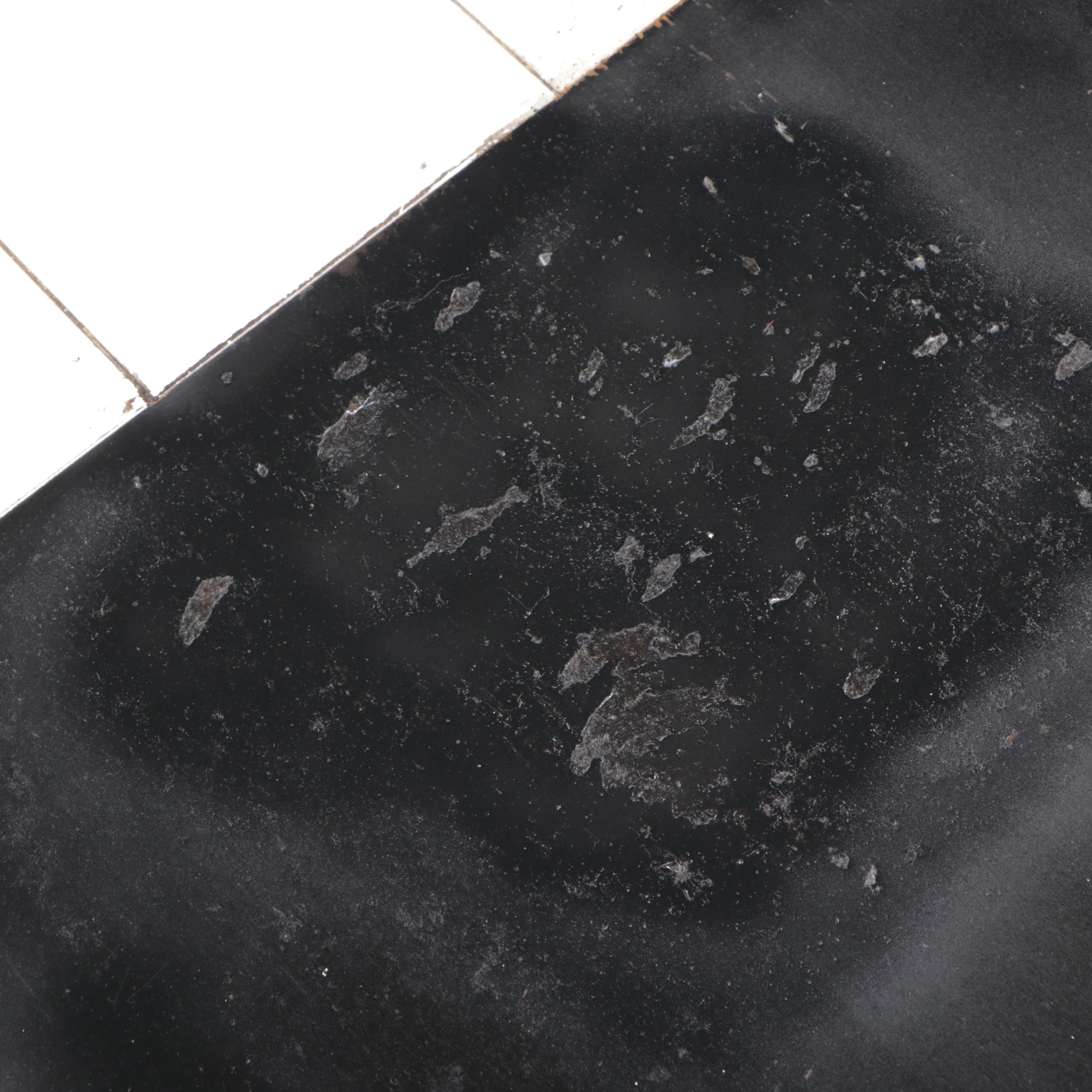 Mid-Century Modern Ebonized Wood Coffee Table with Atomic Ceramic Tiles