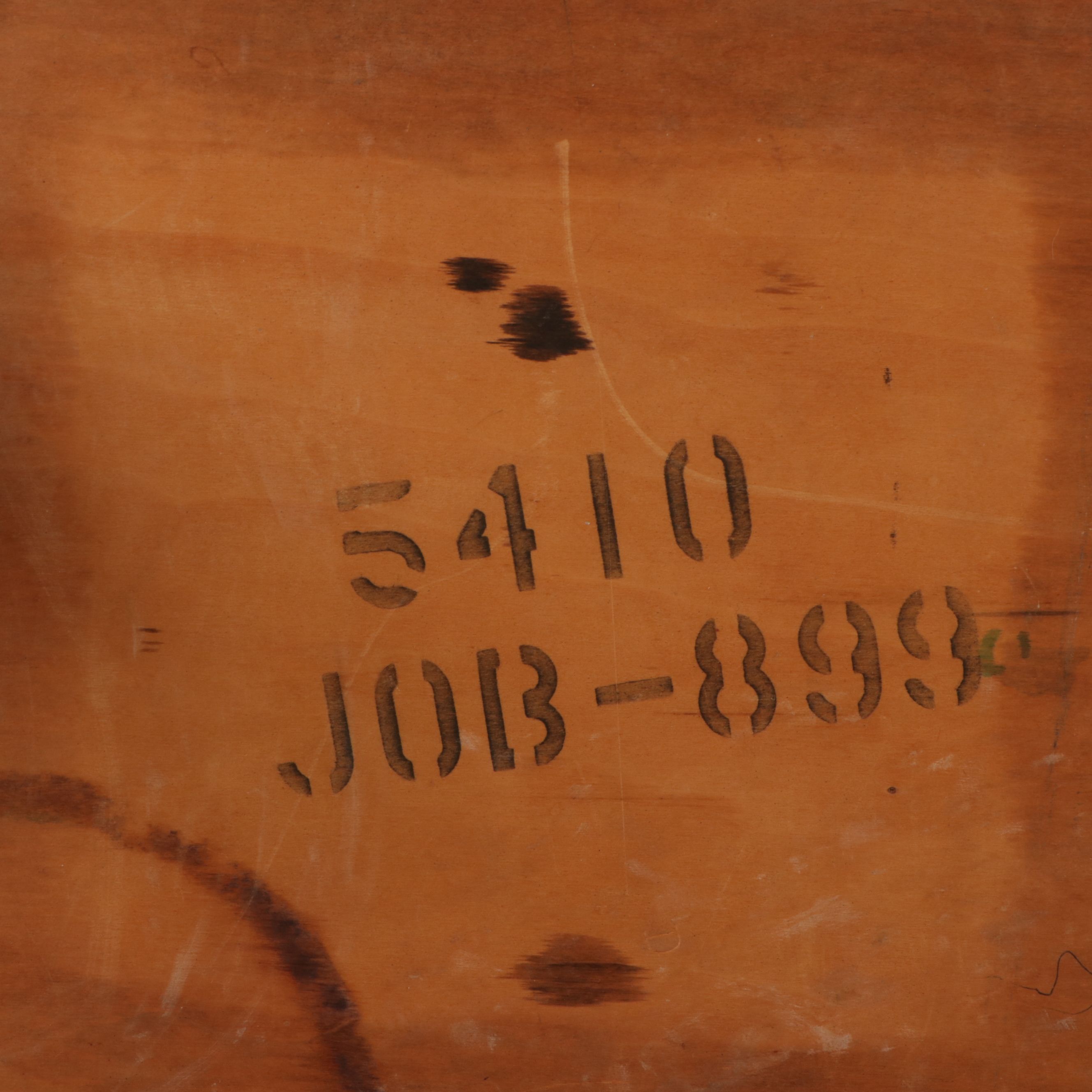 Mid-Century Modern Ebonized Wood Coffee Table with Atomic Ceramic Tiles