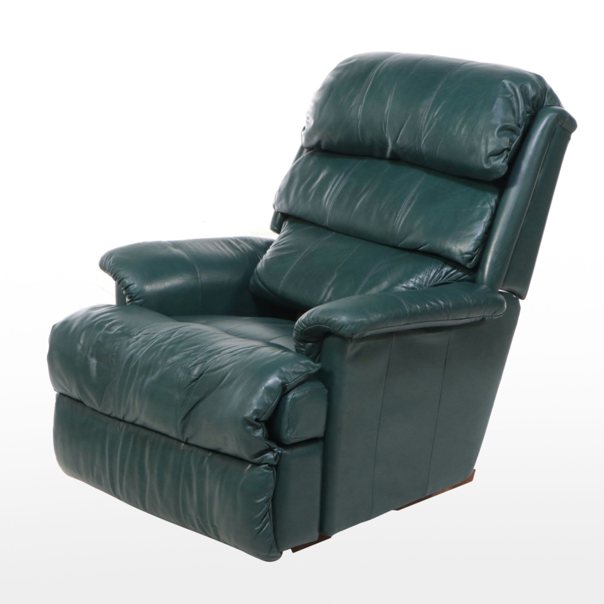 La-Z-Boy Forest Green Leather Recliner