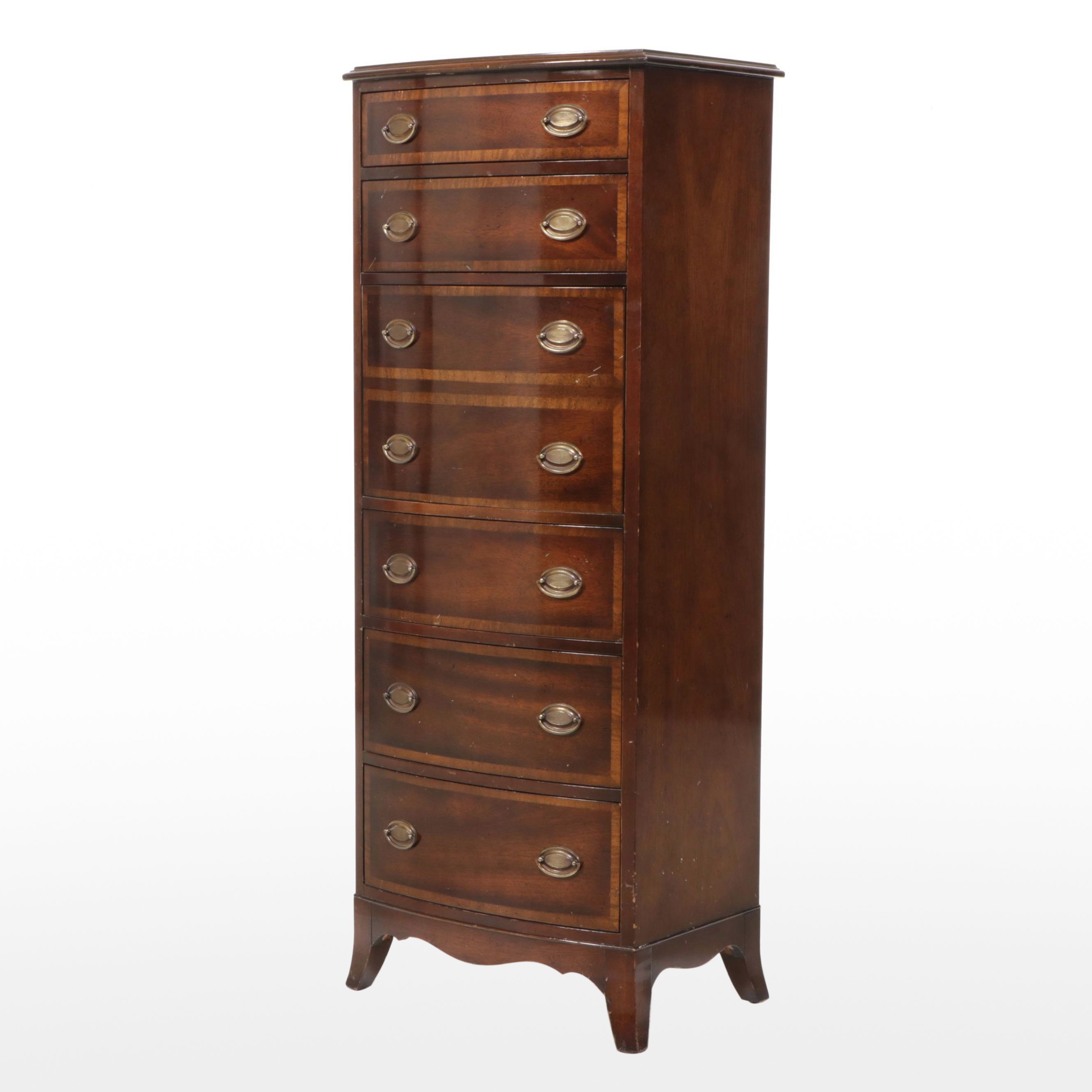 Federal Style Mahogany Secretary Desk and Chest of Drawers