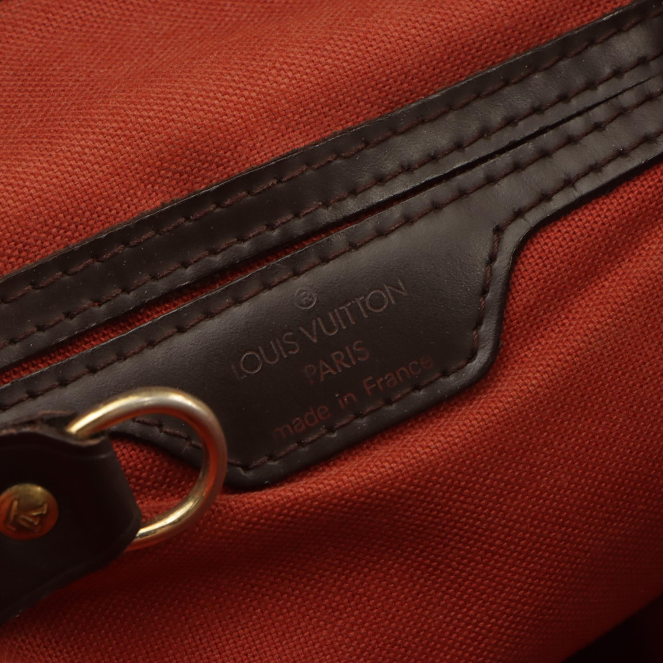 Louis Vuitton Soho Backpack Bag in Damier Ebene Canvas and Leather Trim