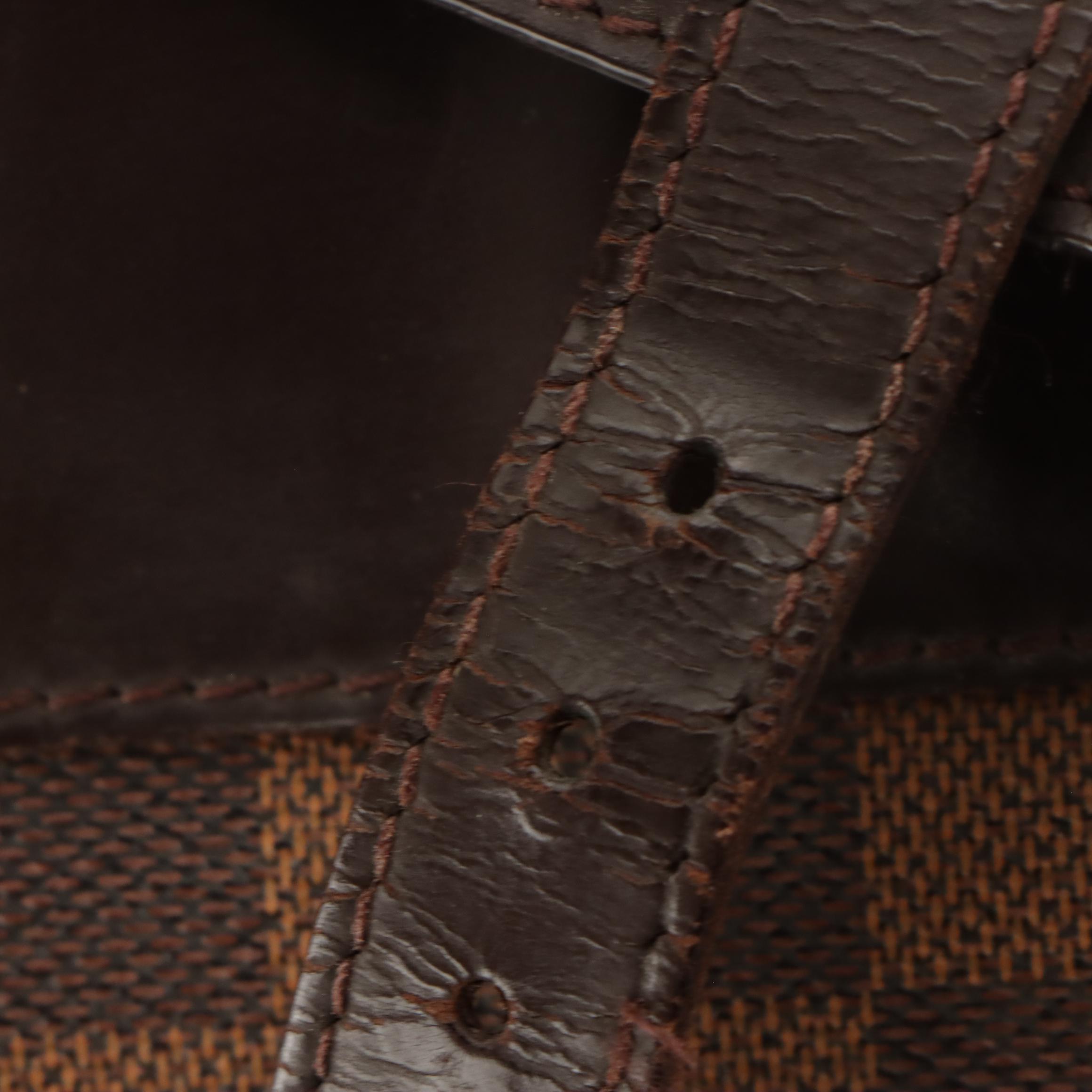 Louis Vuitton Soho Backpack Bag in Damier Ebene Canvas and Leather Trim